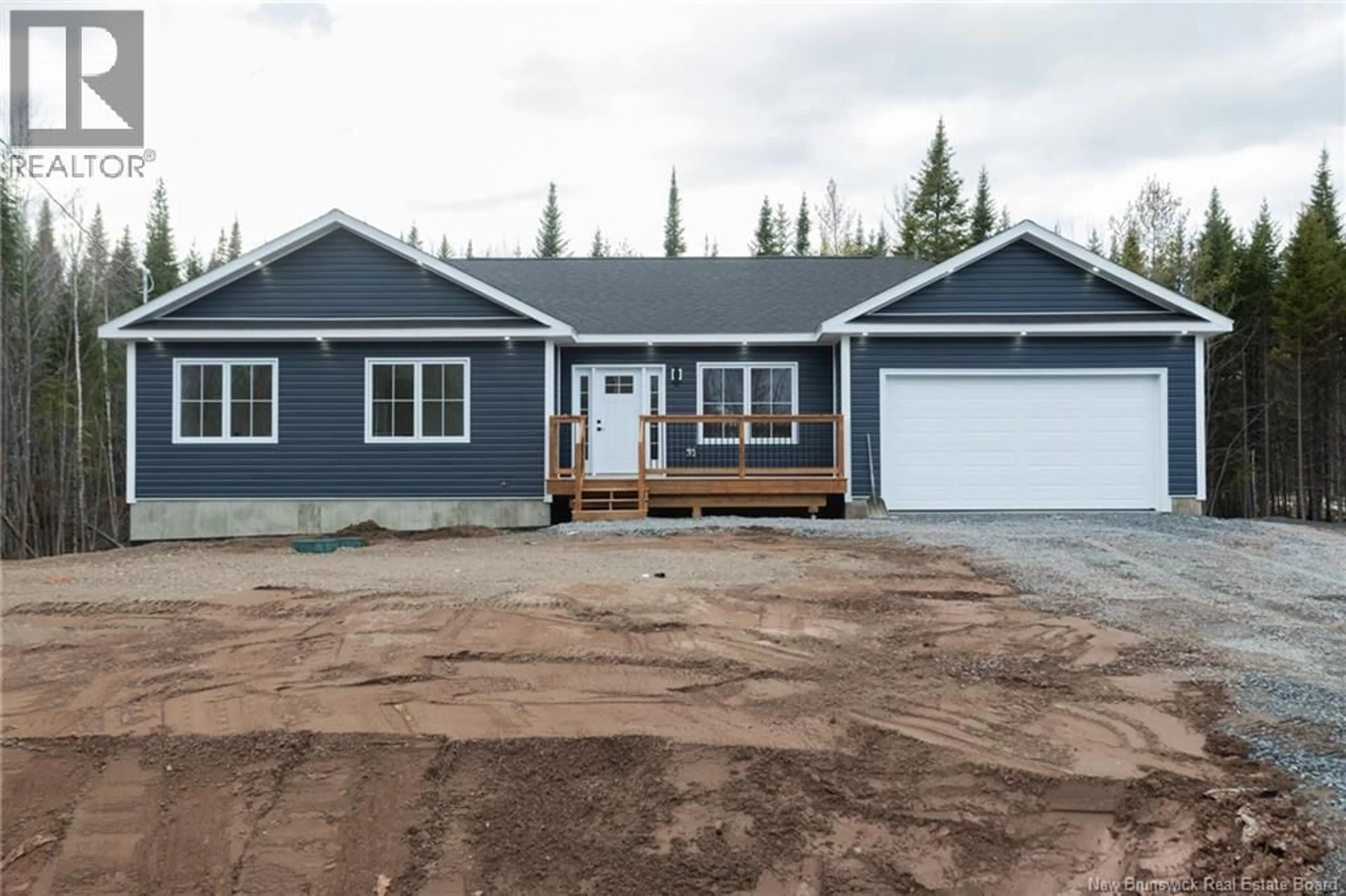 Home with vinyl exterior material, street for 4 CINDY LANE, Rusagonis New Brunswick E3B0V9