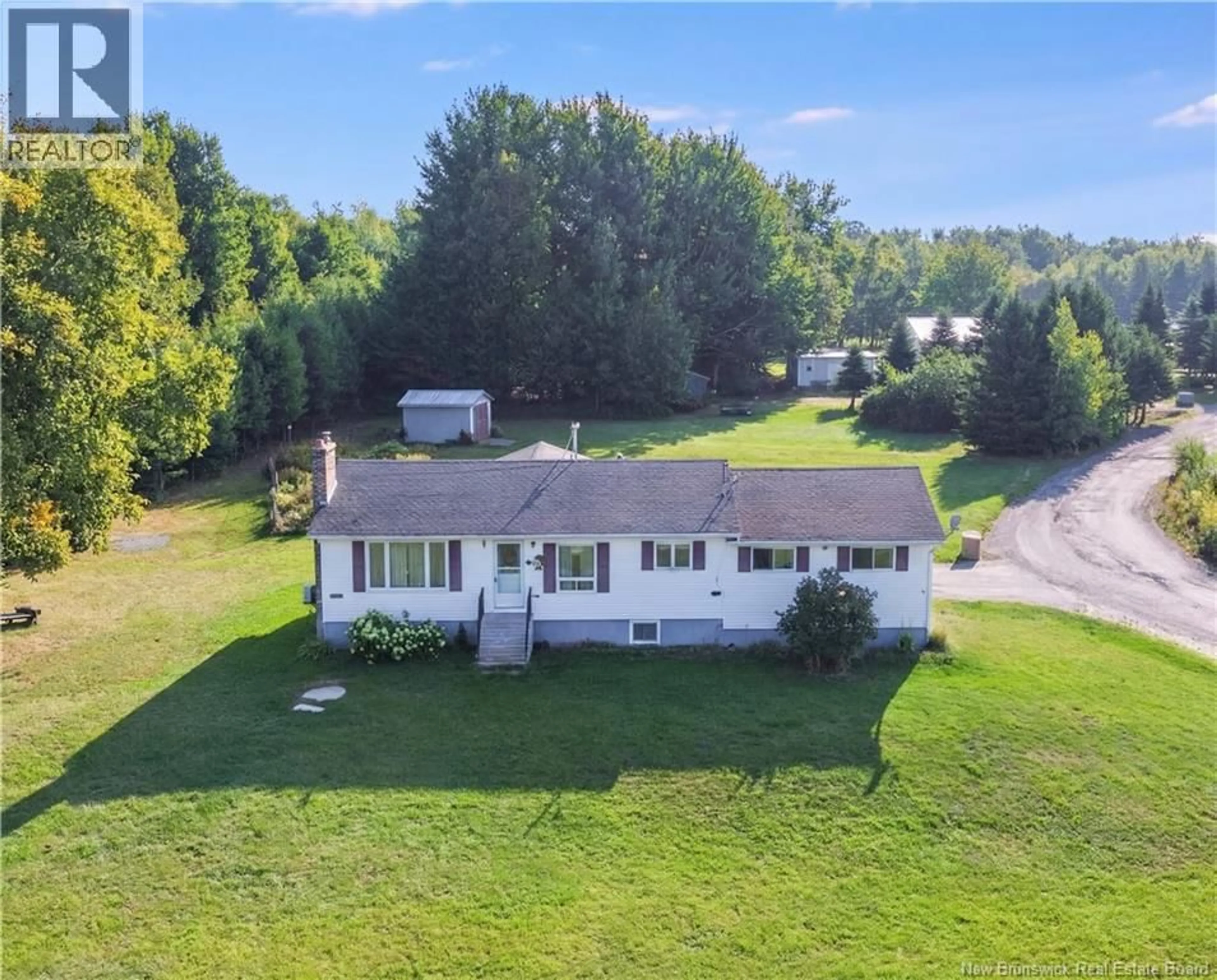 A pic from outside/outdoor area/front of a property/back of a property/a pic from drone, unknown for 5 HOLMES ROAD, Grand Lake New Brunswick E4B1H8