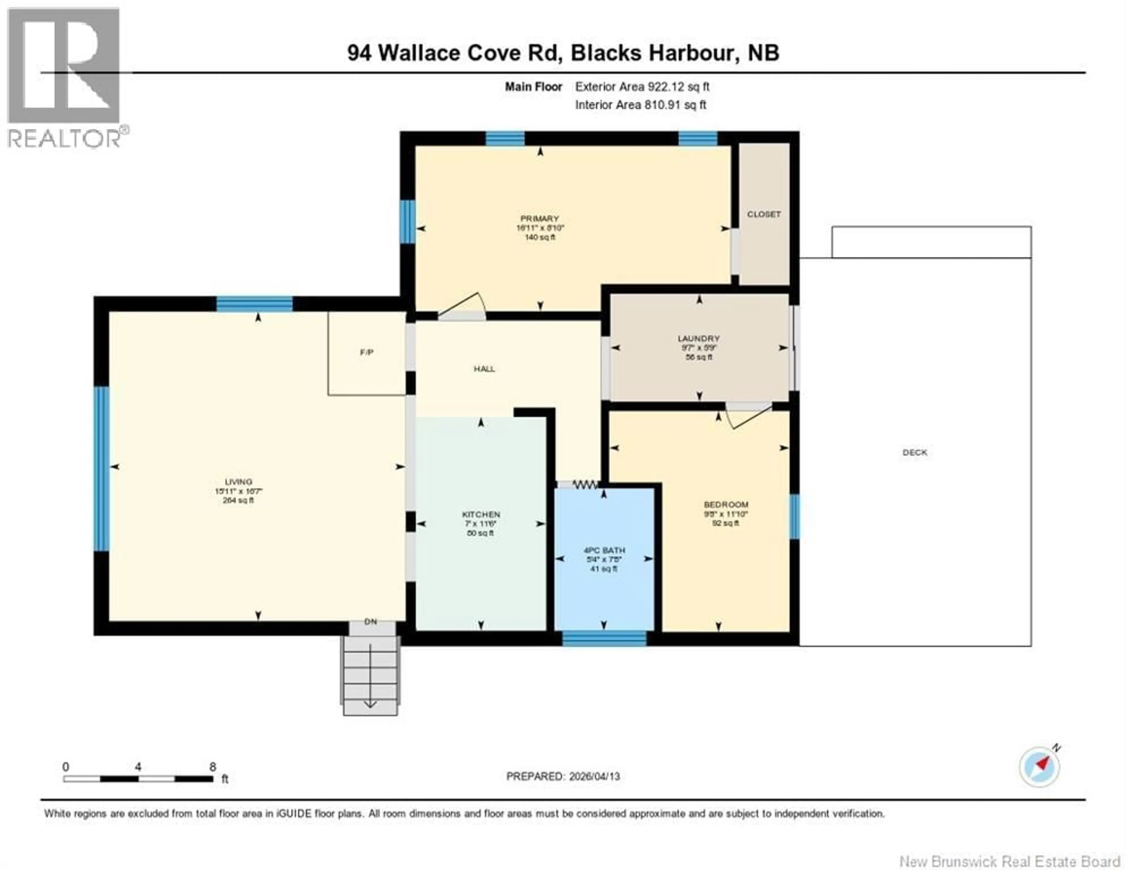 Floor plan for 94 WALLACE COVE ROAD, Blacks Harbour New Brunswick E5H1H1