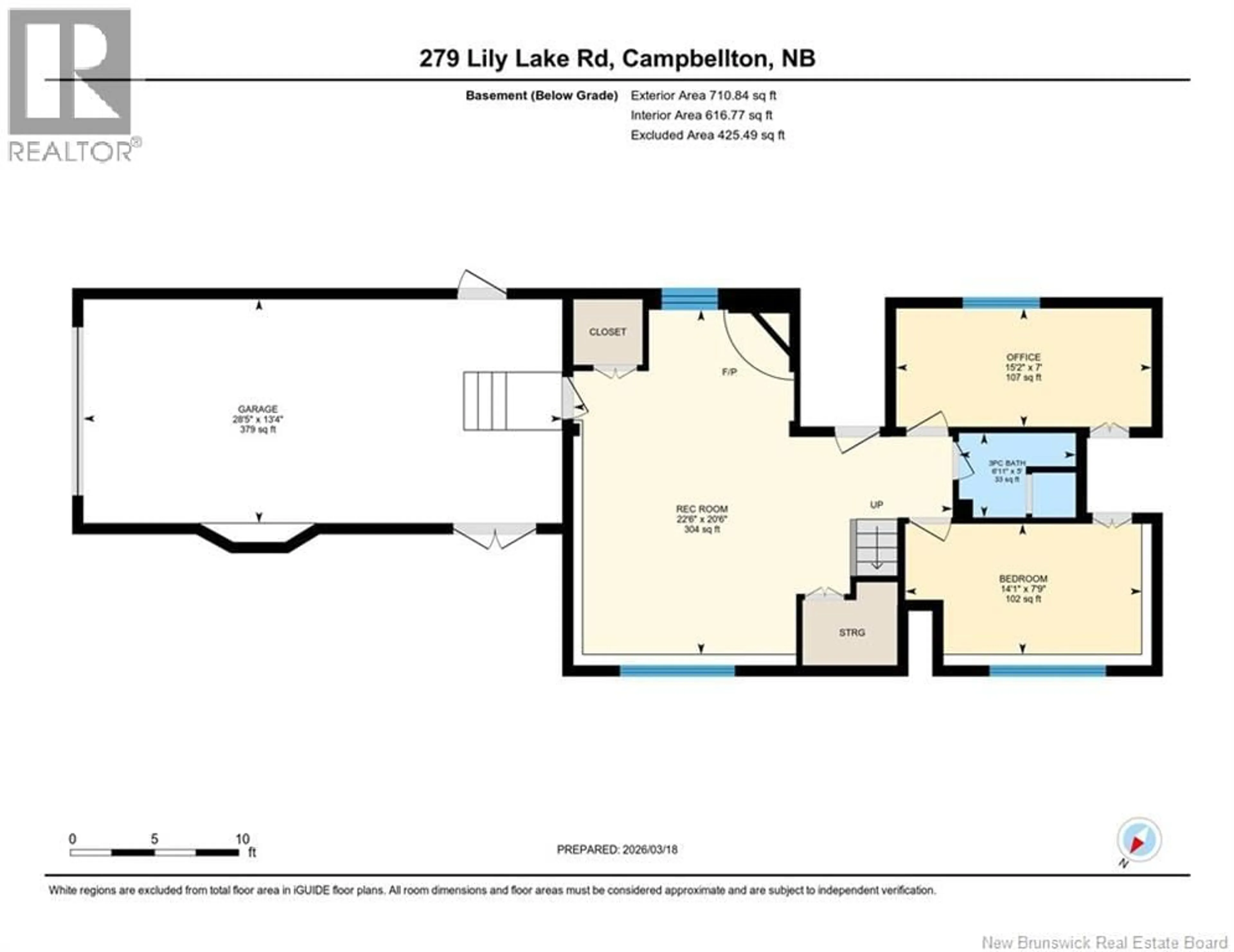 Floor plan for 279 LILY LAKE ROAD, Campbellton New Brunswick E3N3K1