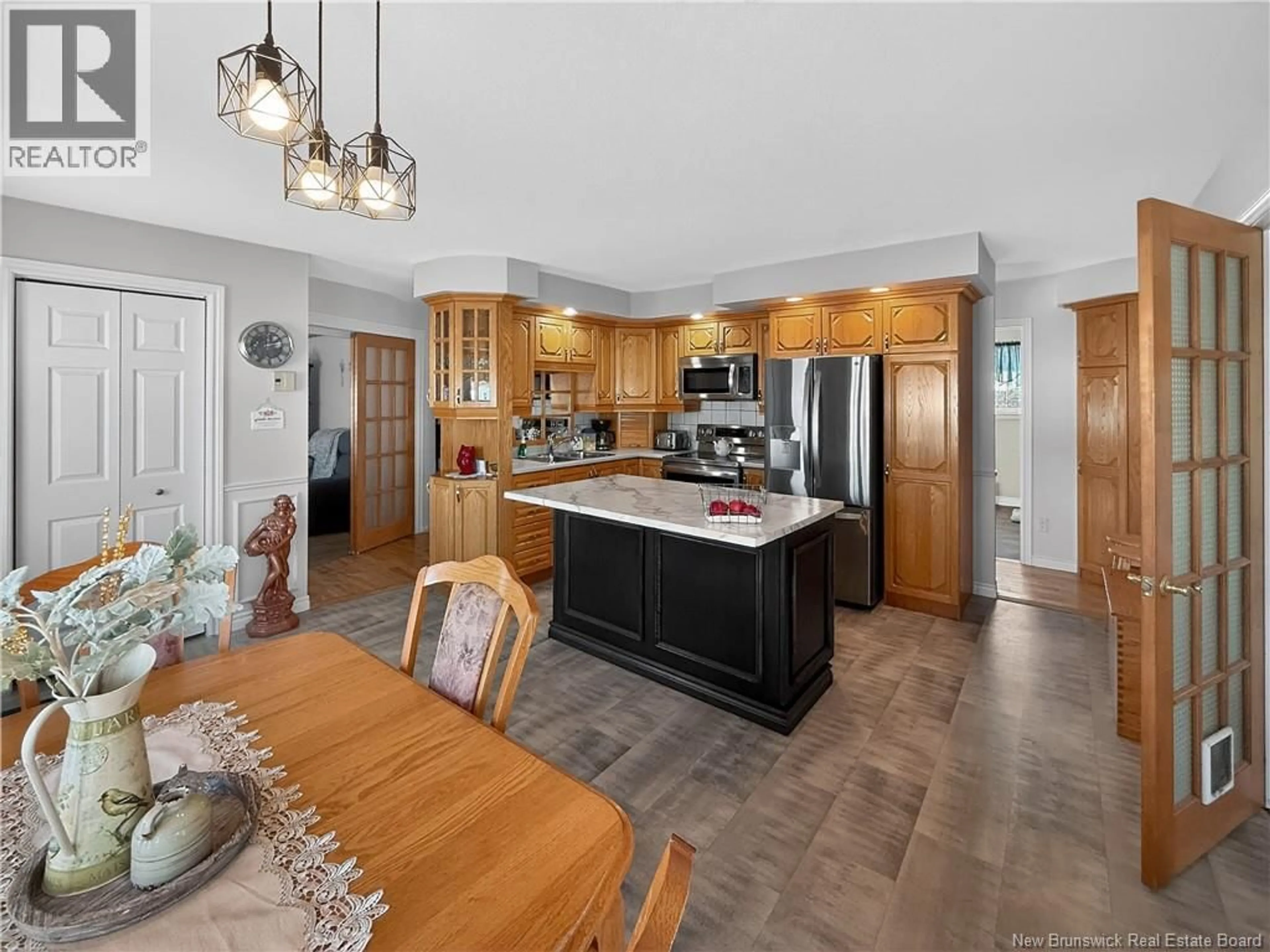 Open concept kitchen, ceramic/tile floor for 2510 MALTAIS ROAD, Val-D'amour New Brunswick E3N5J4