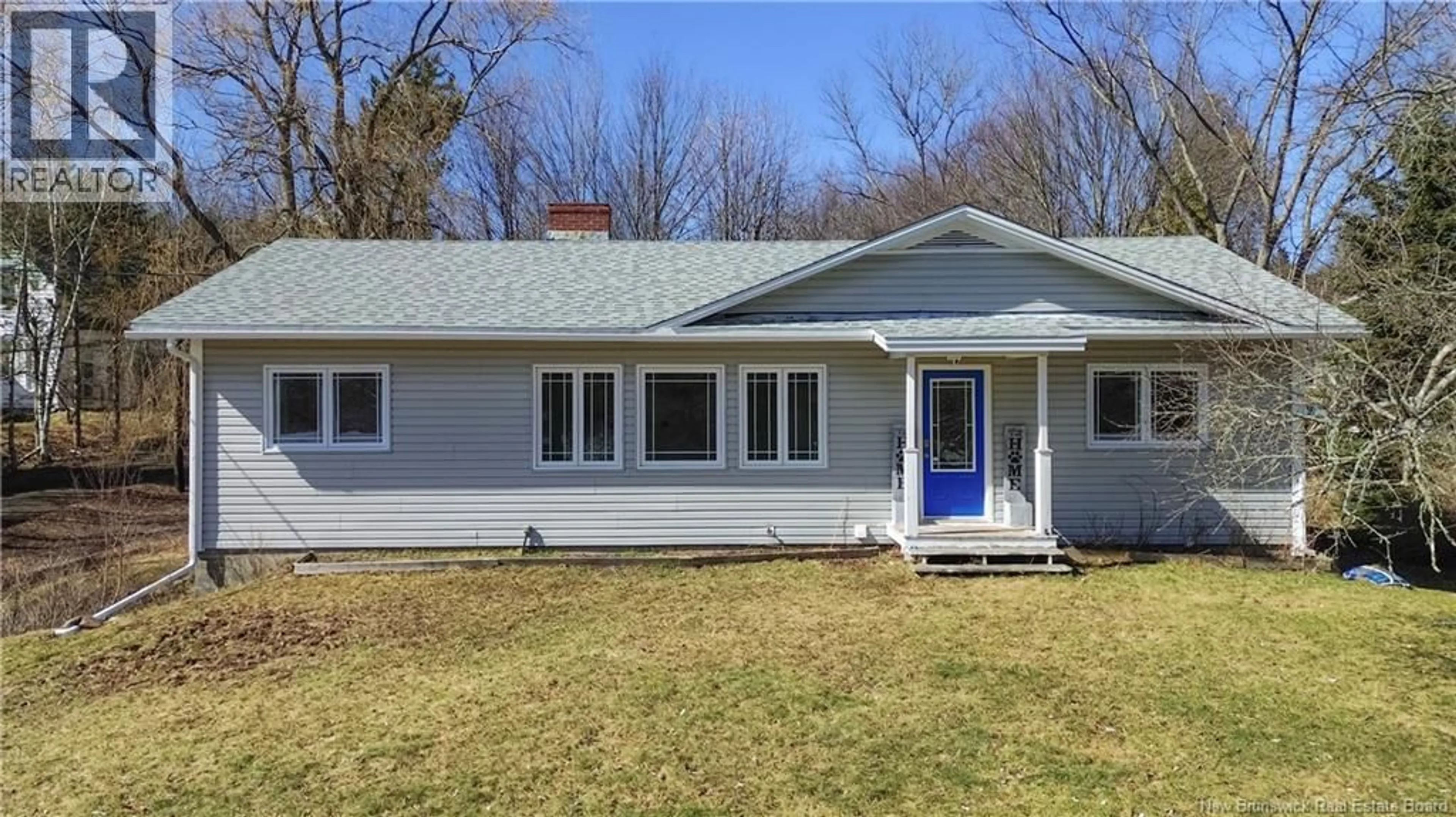 Home with vinyl exterior material, street for 14 CEMETERY ROAD, Hampton New Brunswick E5N3B1
