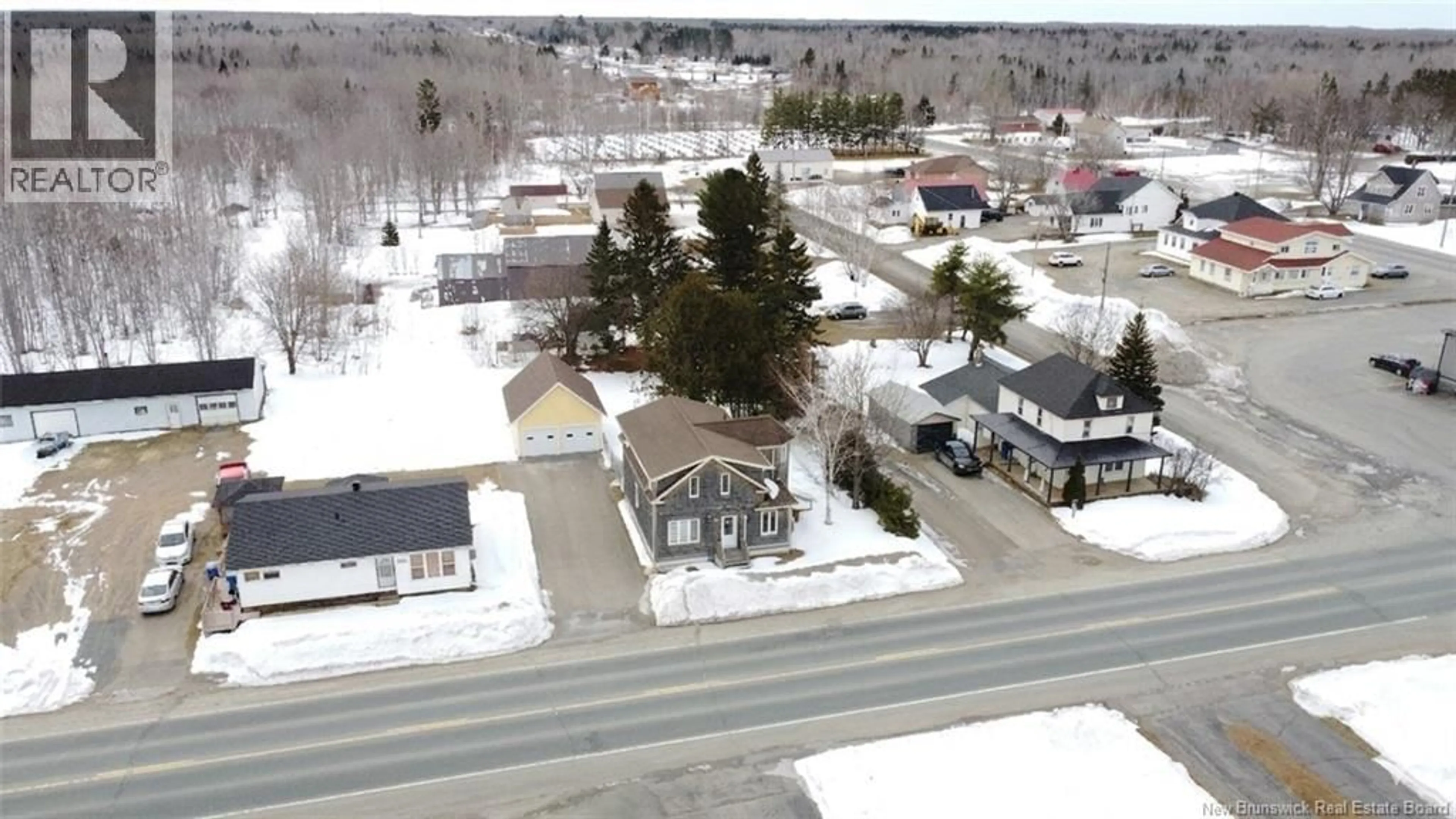 A pic from outside/outdoor area/front of a property/back of a property/a pic from drone, street for 316 ROUTE 160, Allardville New Brunswick E8L1J8