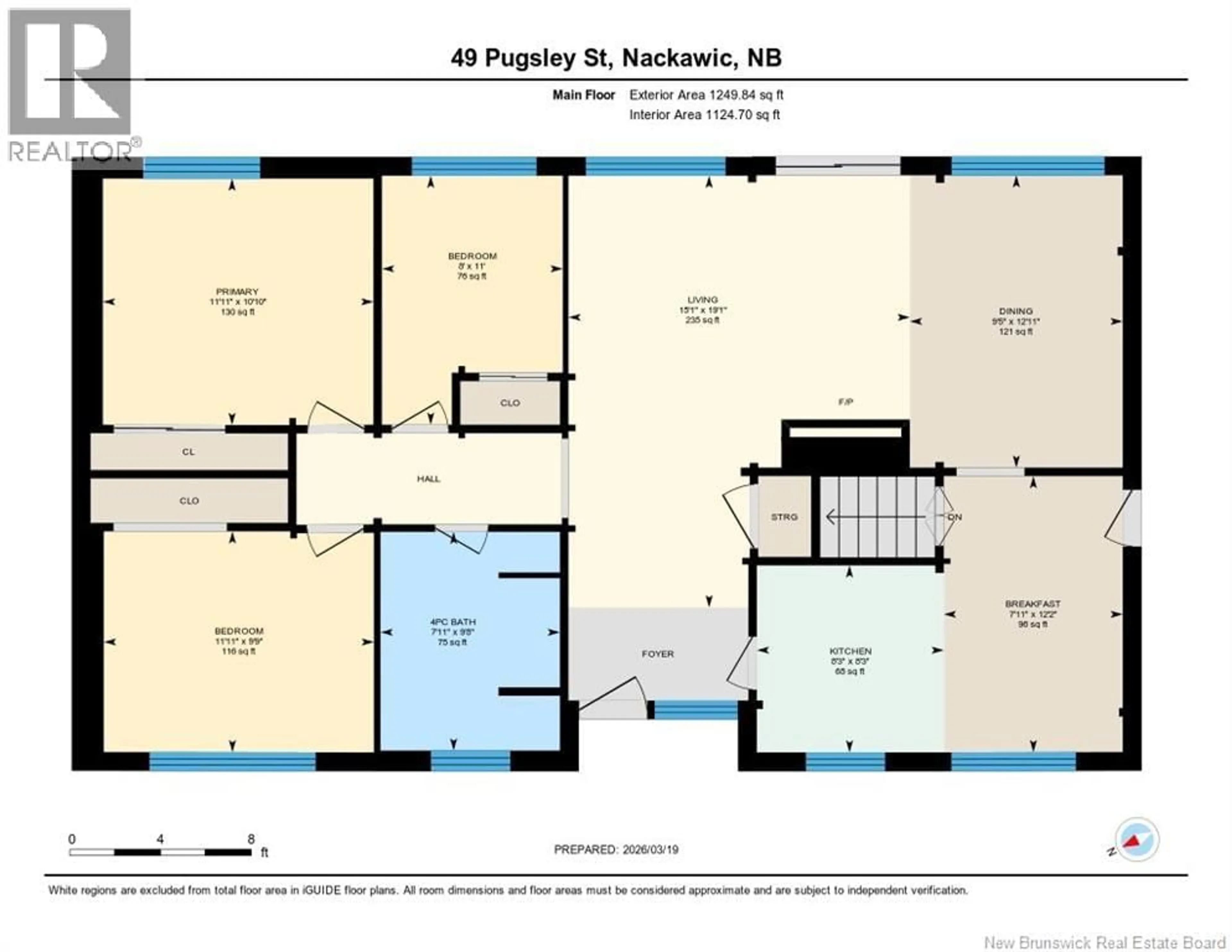 Floor plan for 49 PUGSLEY STREET, Nackawic New Brunswick E6G1B1