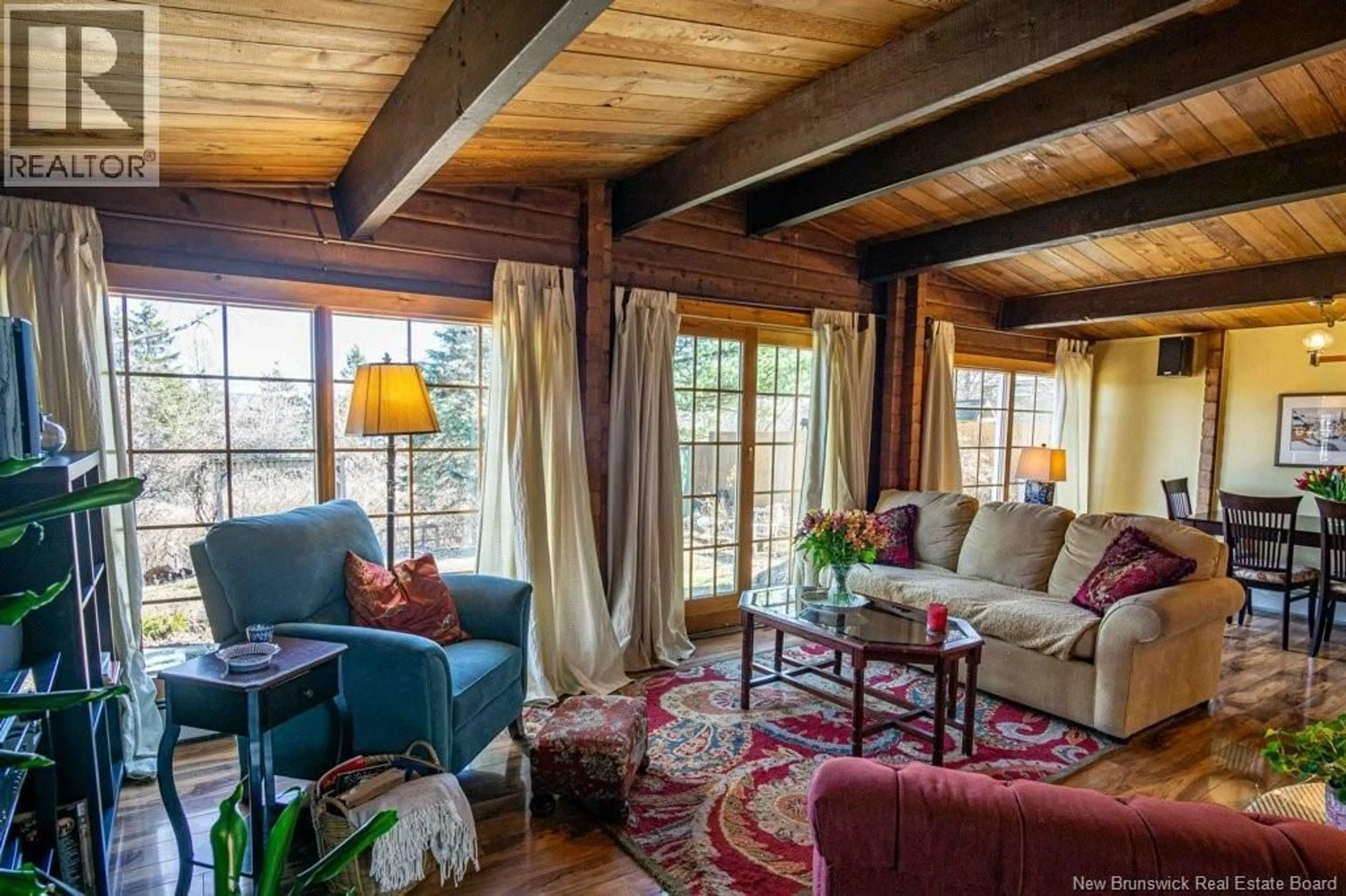 Living room with furniture, wood/laminate floor for 49 PUGSLEY STREET, Nackawic New Brunswick E6G1B1