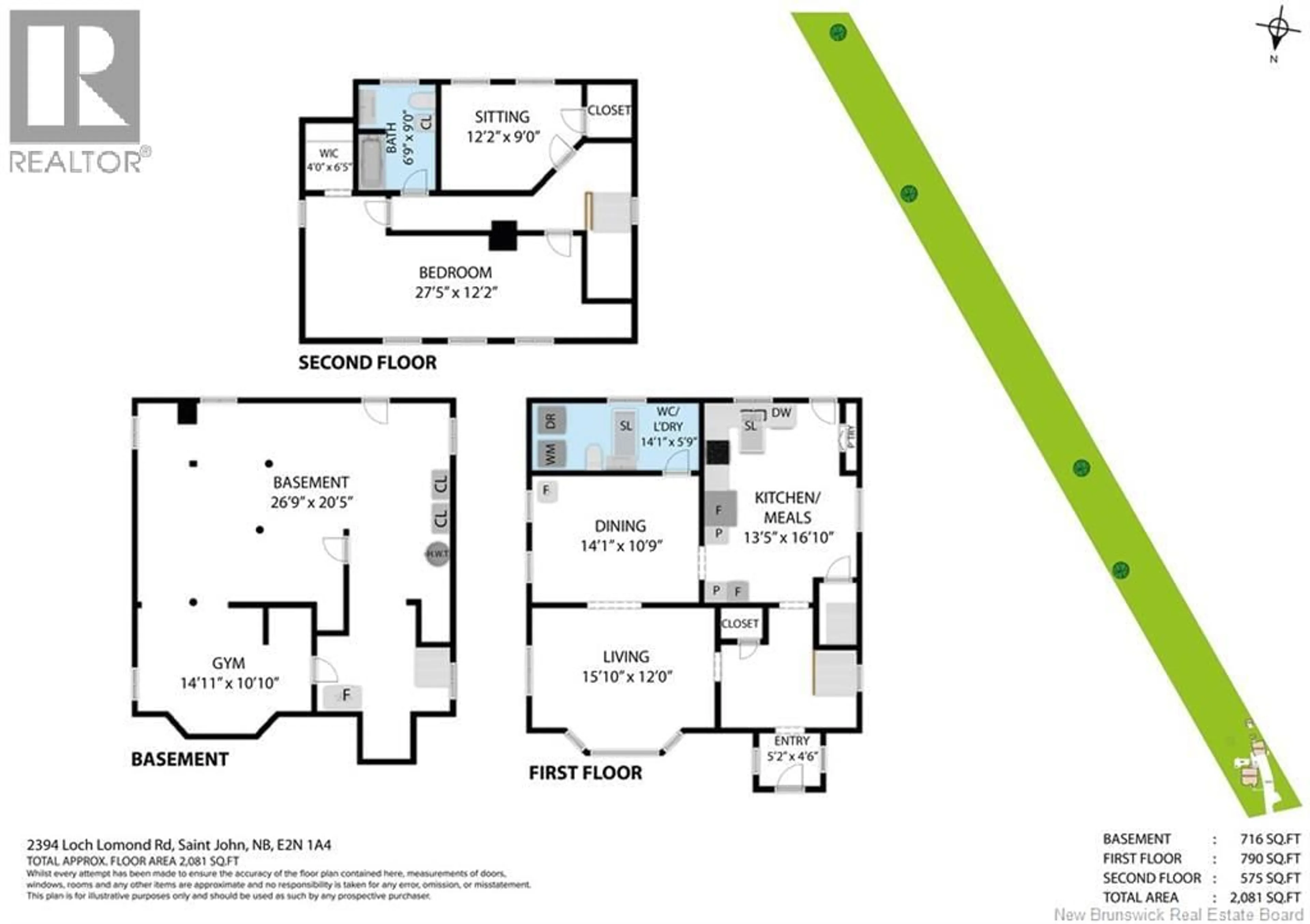 Floor plan for 2394 LOCH LOMOND ROAD, Saint John New Brunswick E2N1A4