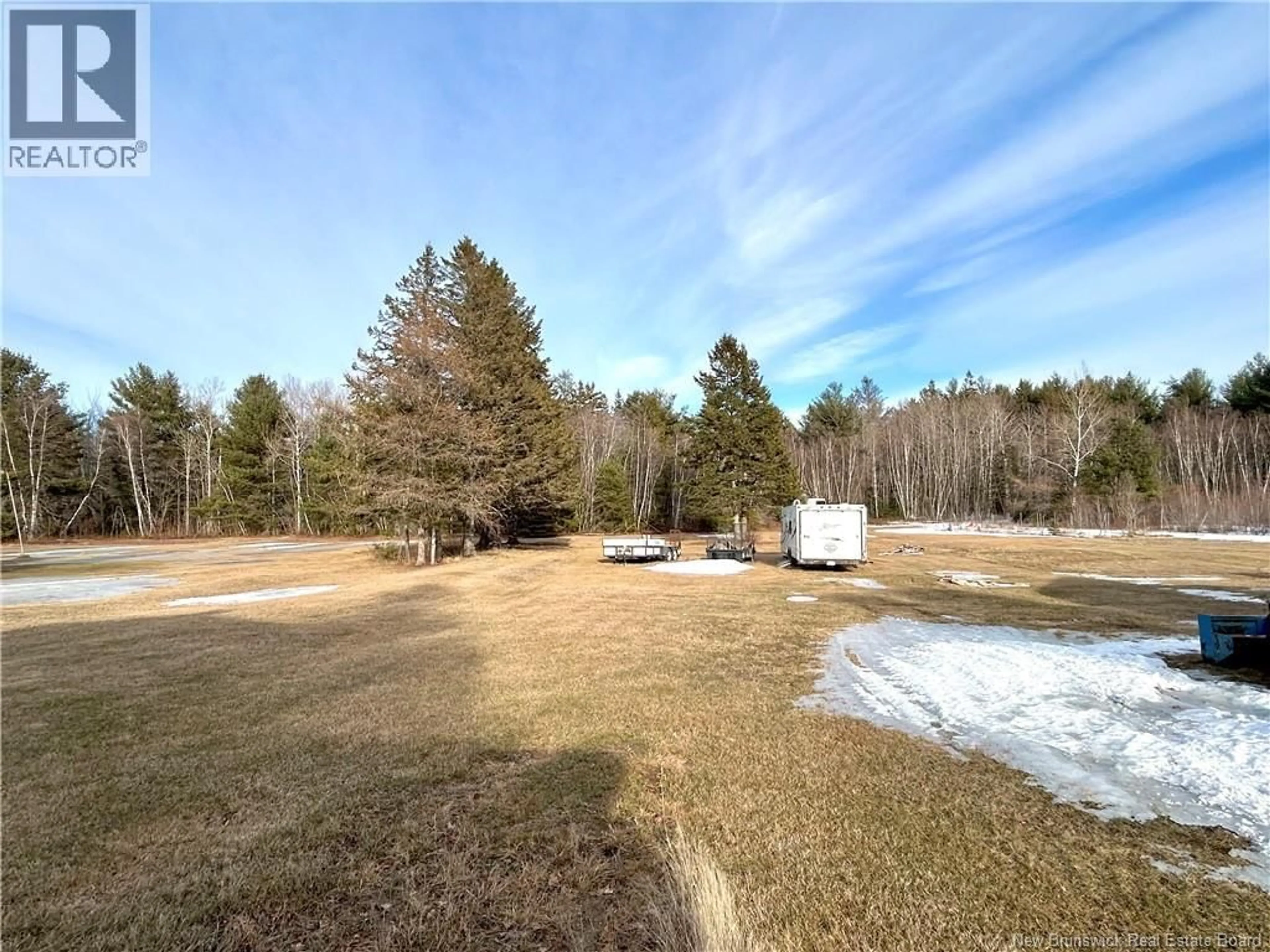 A pic from outside/outdoor area/front of a property/back of a property/a pic from drone, forest/trees view for 1 CH. THÉRIAULT HACHÉ, Baie-Sainte-Anne New Brunswick E9A1N7