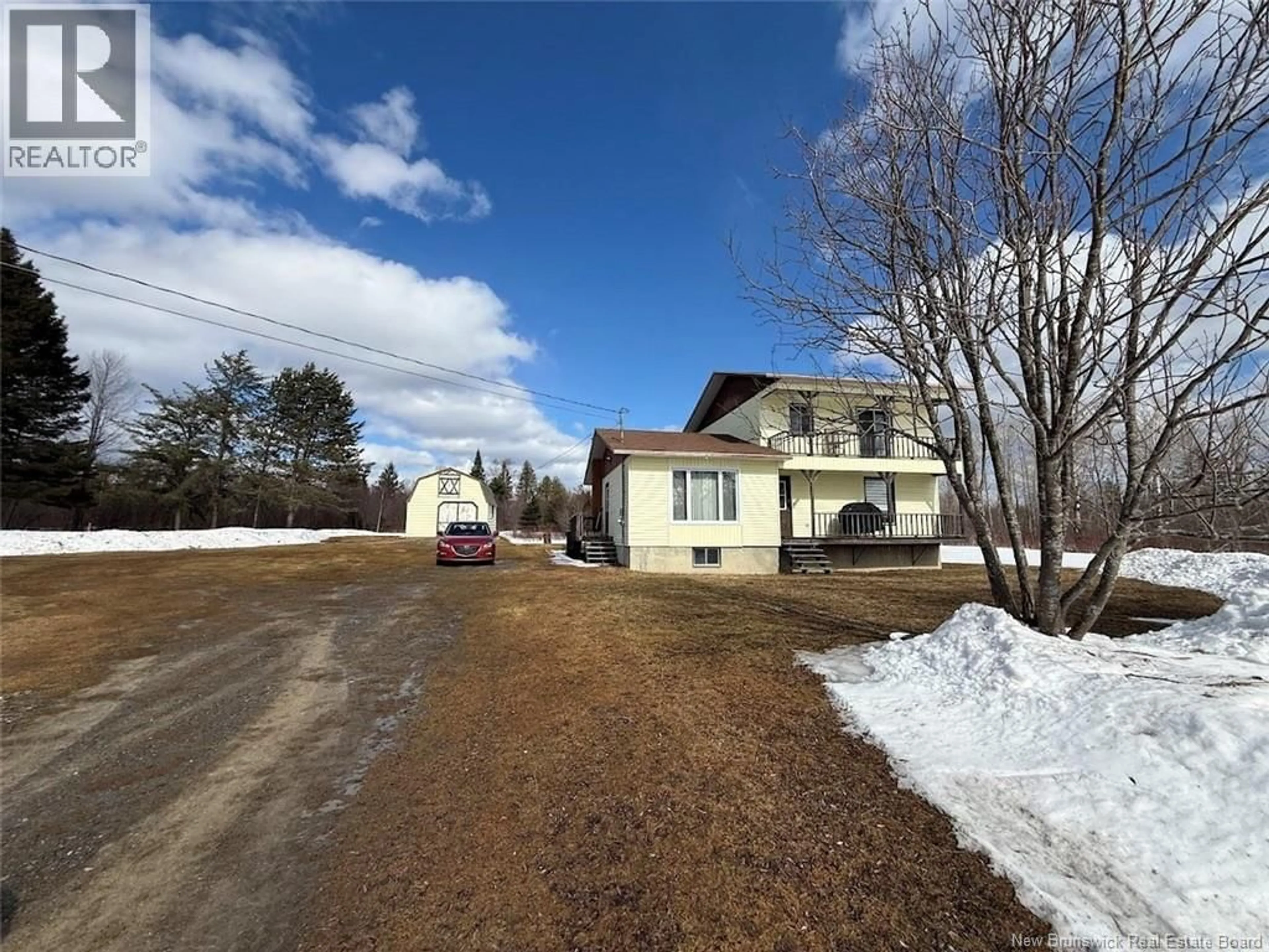 A pic from outside/outdoor area/front of a property/back of a property/a pic from drone, street for 12669 ROUTE 144, Sainte-Anne-De-Madawaska New Brunswick E7E1V4