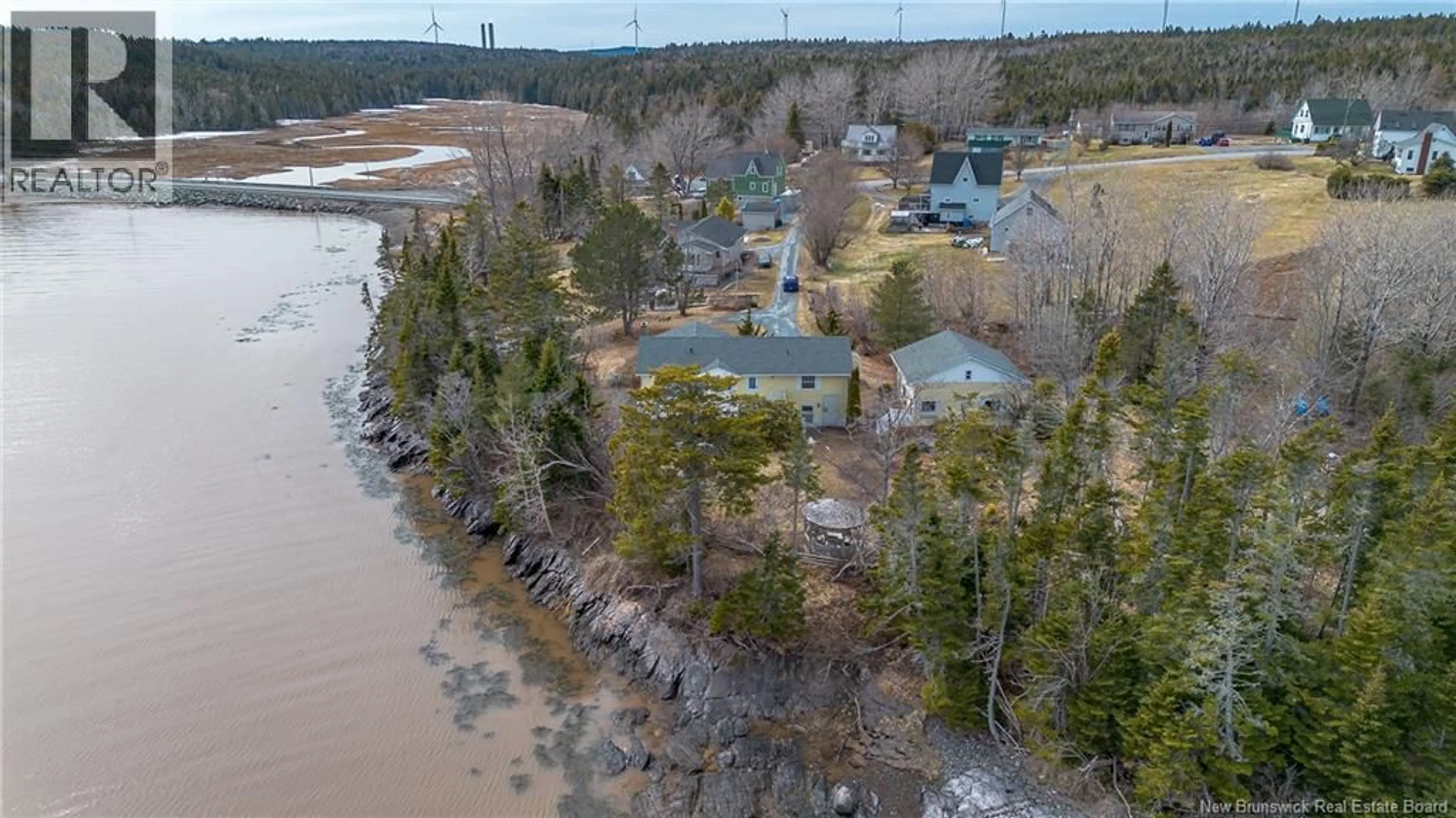 A pic from outside/outdoor area/front of a property/back of a property/a pic from drone, water/lake/river/ocean view for 1527 LORNEVILLE ROAD, Saint John New Brunswick E2M7H5