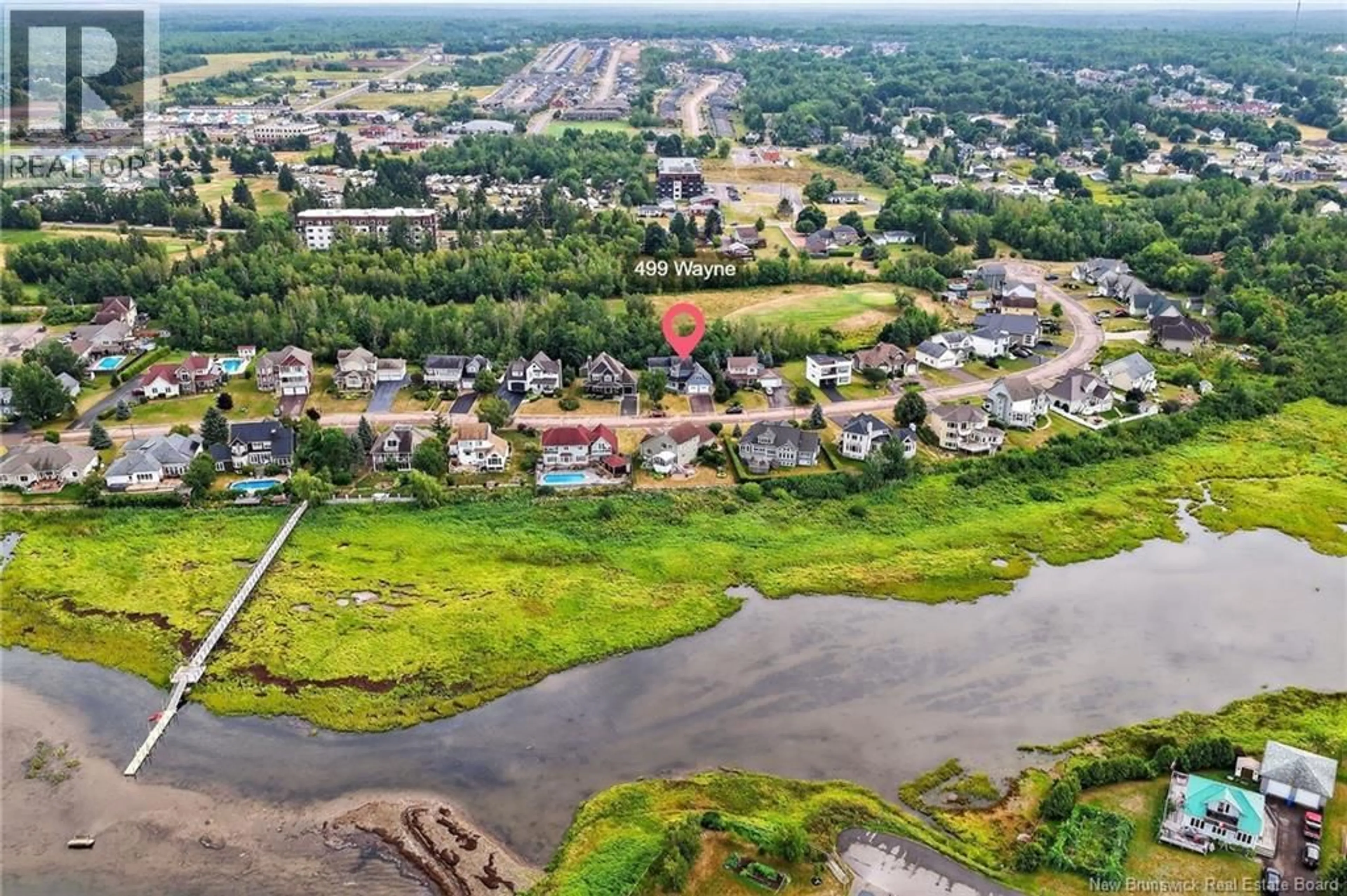 A pic from outside/outdoor area/front of a property/back of a property/a pic from drone, water/lake/river/ocean view for 499 WAYNE STREET, Shediac New Brunswick E4P2W8