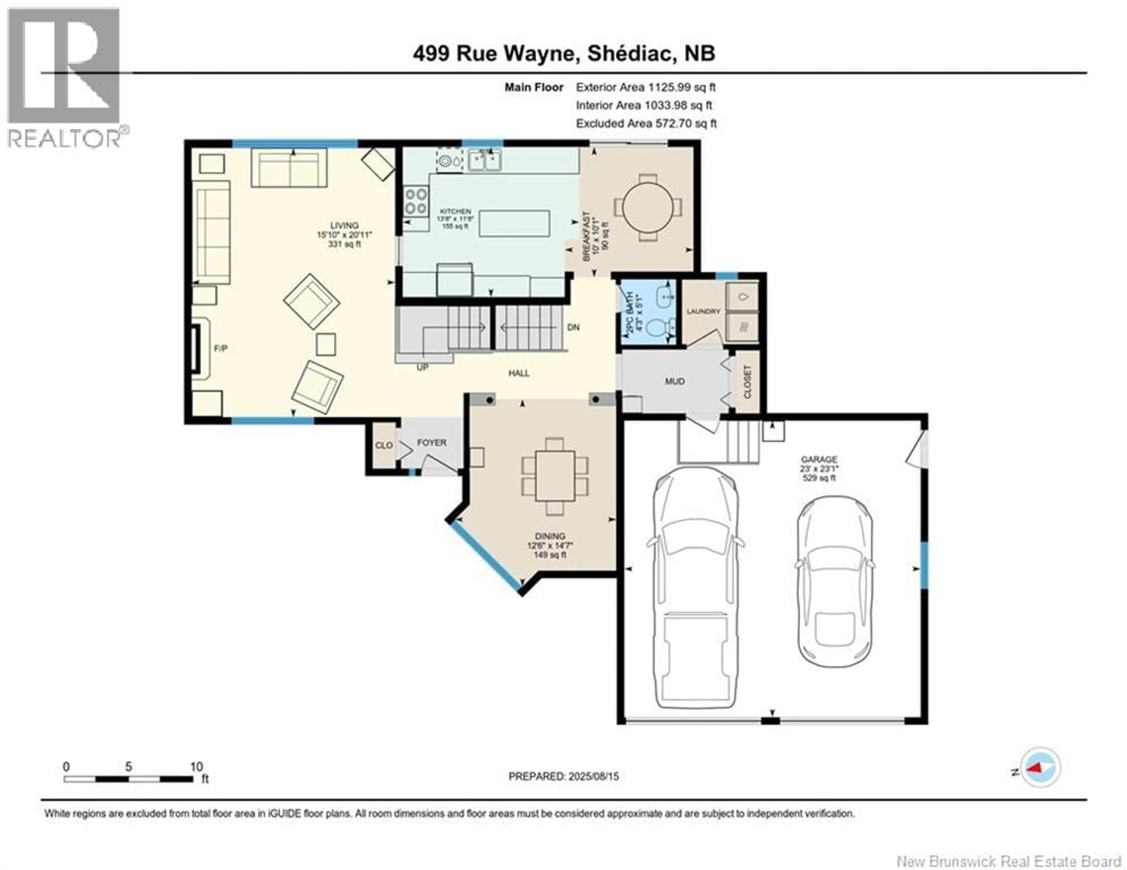 Floor plan for 499 WAYNE STREET, Shediac New Brunswick E4P2W8