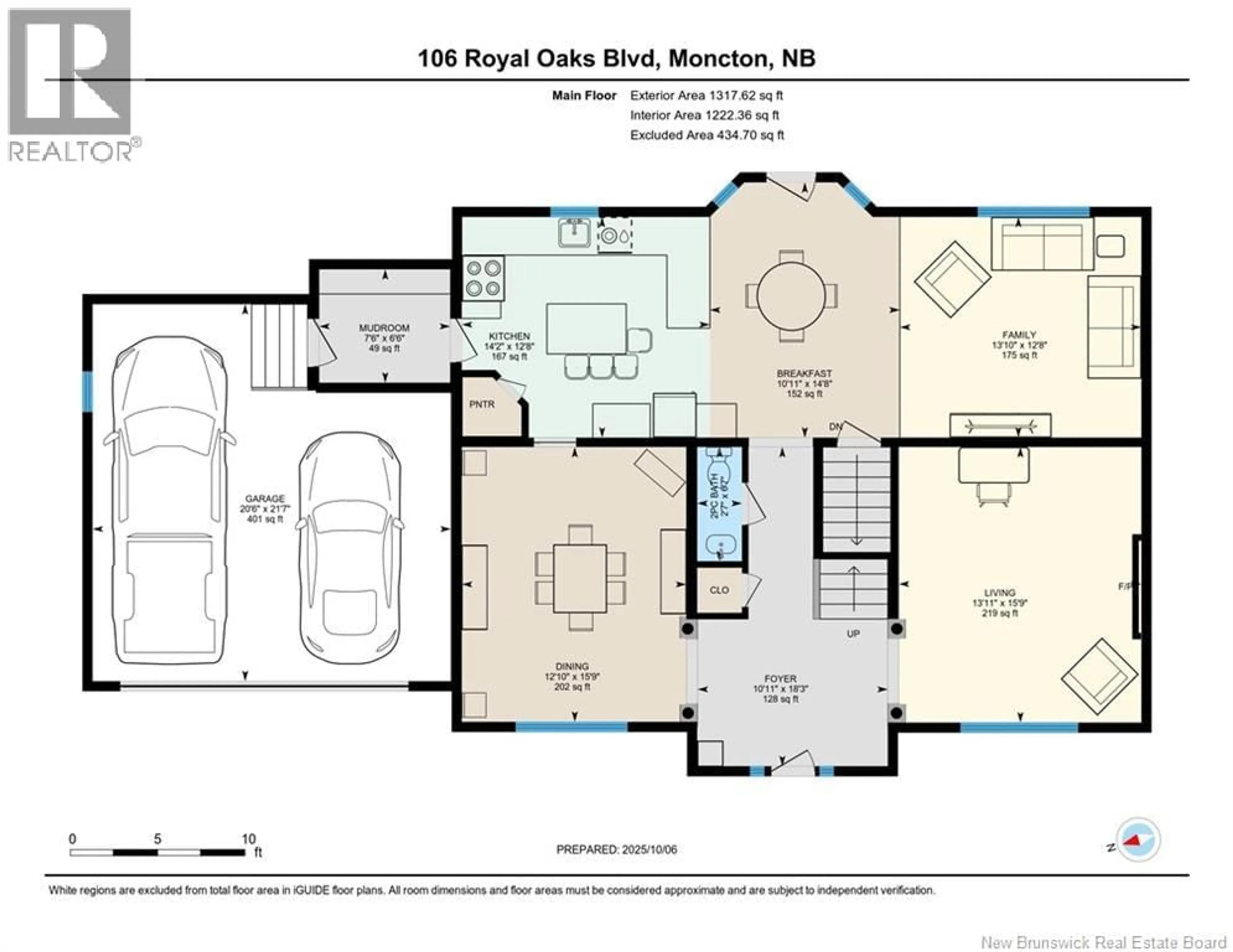 Floor plan for 106 ROYAL OAKS BOULEVARD, Moncton New Brunswick E1H3P2