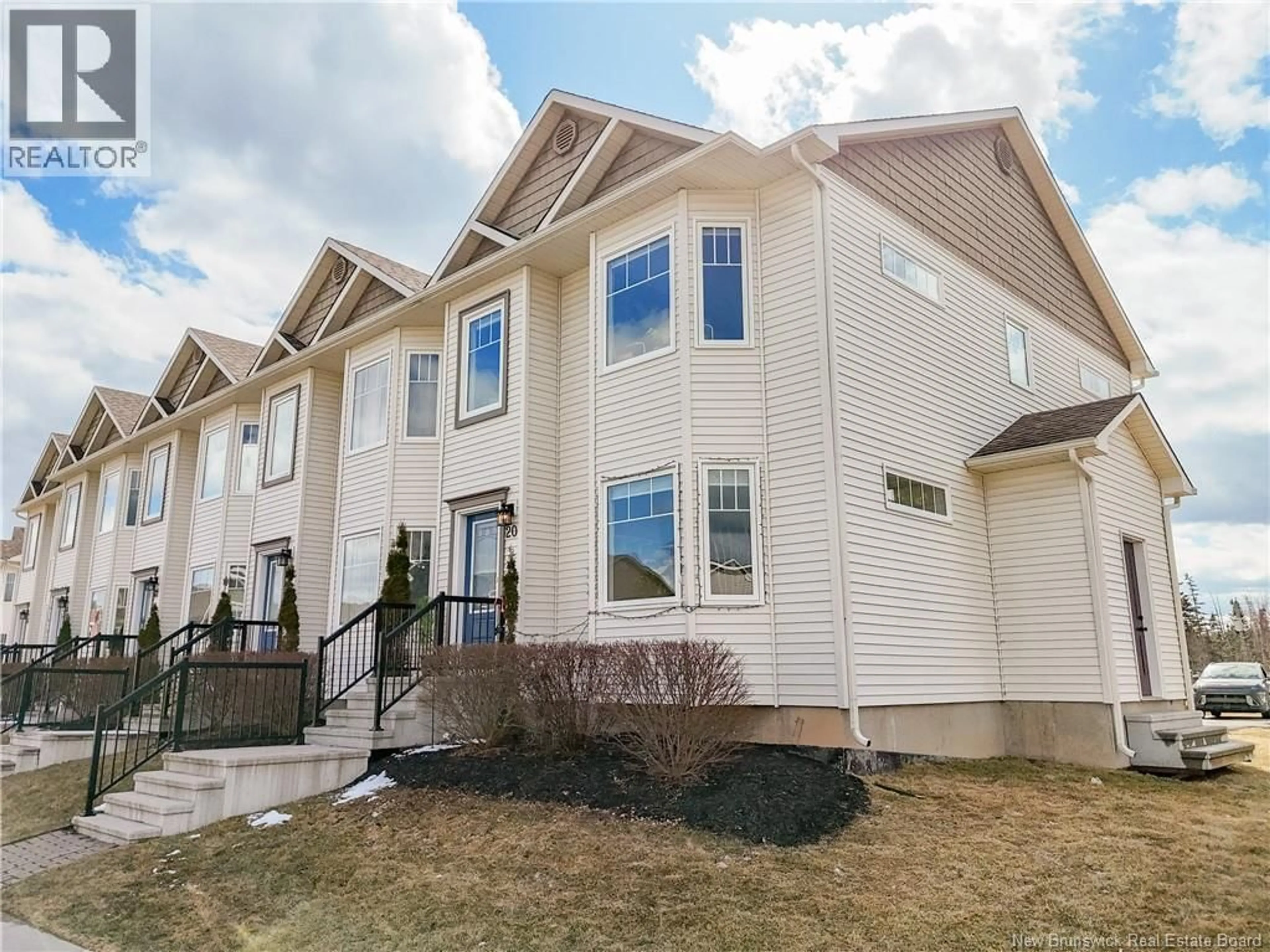 Home with vinyl exterior material, street for 20 COJO LANE, Fredericton New Brunswick E3A7N5