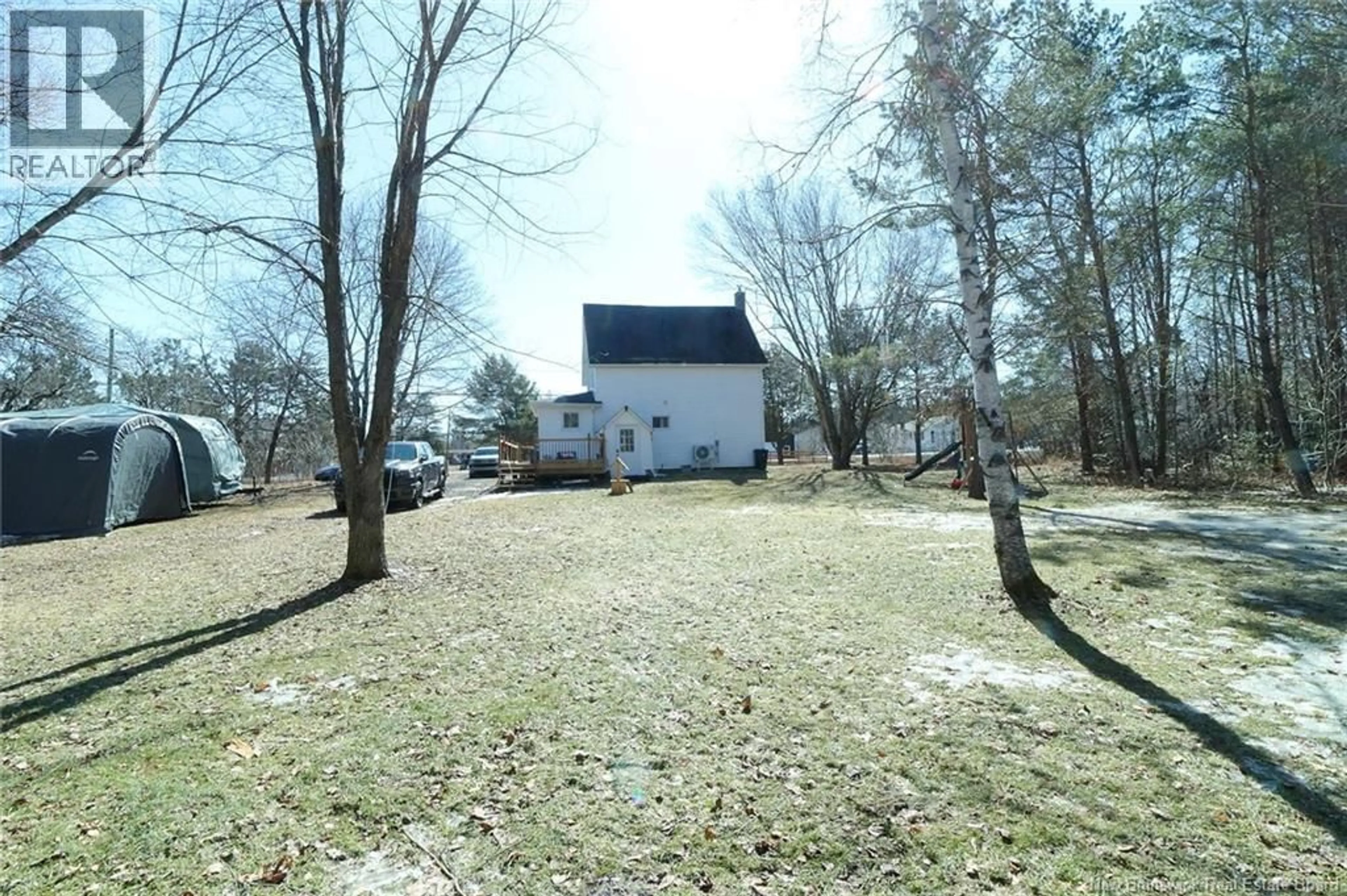 A pic from outside/outdoor area/front of a property/back of a property/a pic from drone, street for 4351 ROUTE 10, New Zion New Brunswick E4B1A7