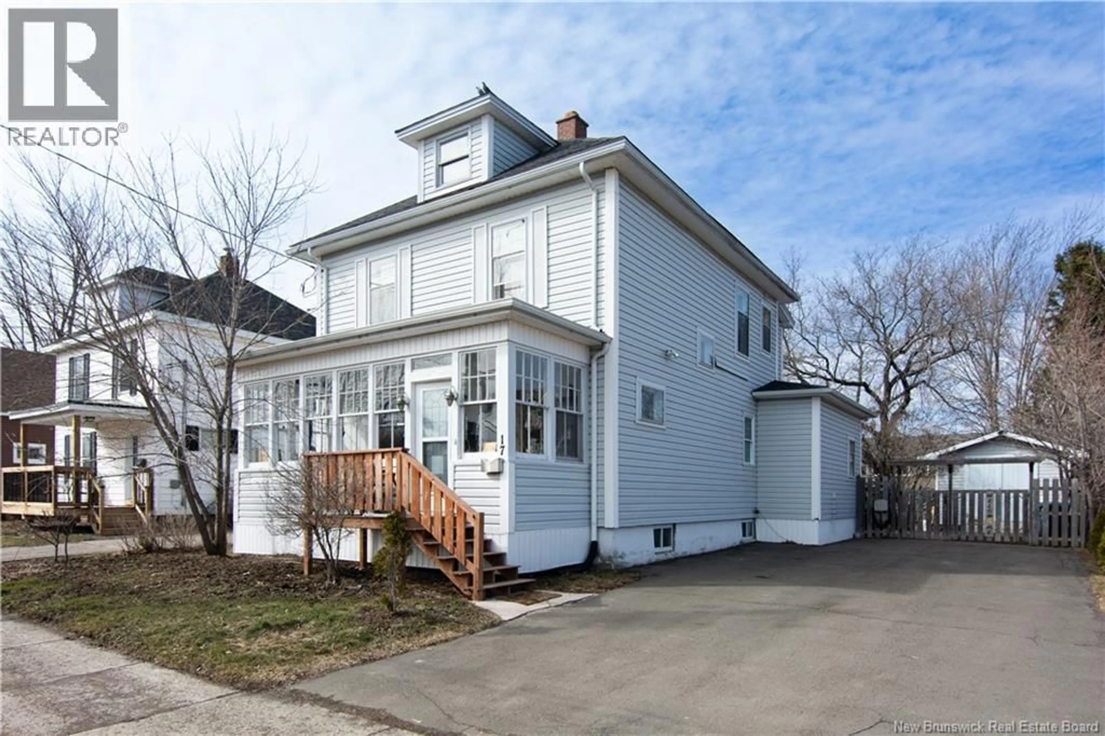 Home with vinyl exterior material, street for 17 CHAPMAN STREET, Moncton New Brunswick E1E1K6