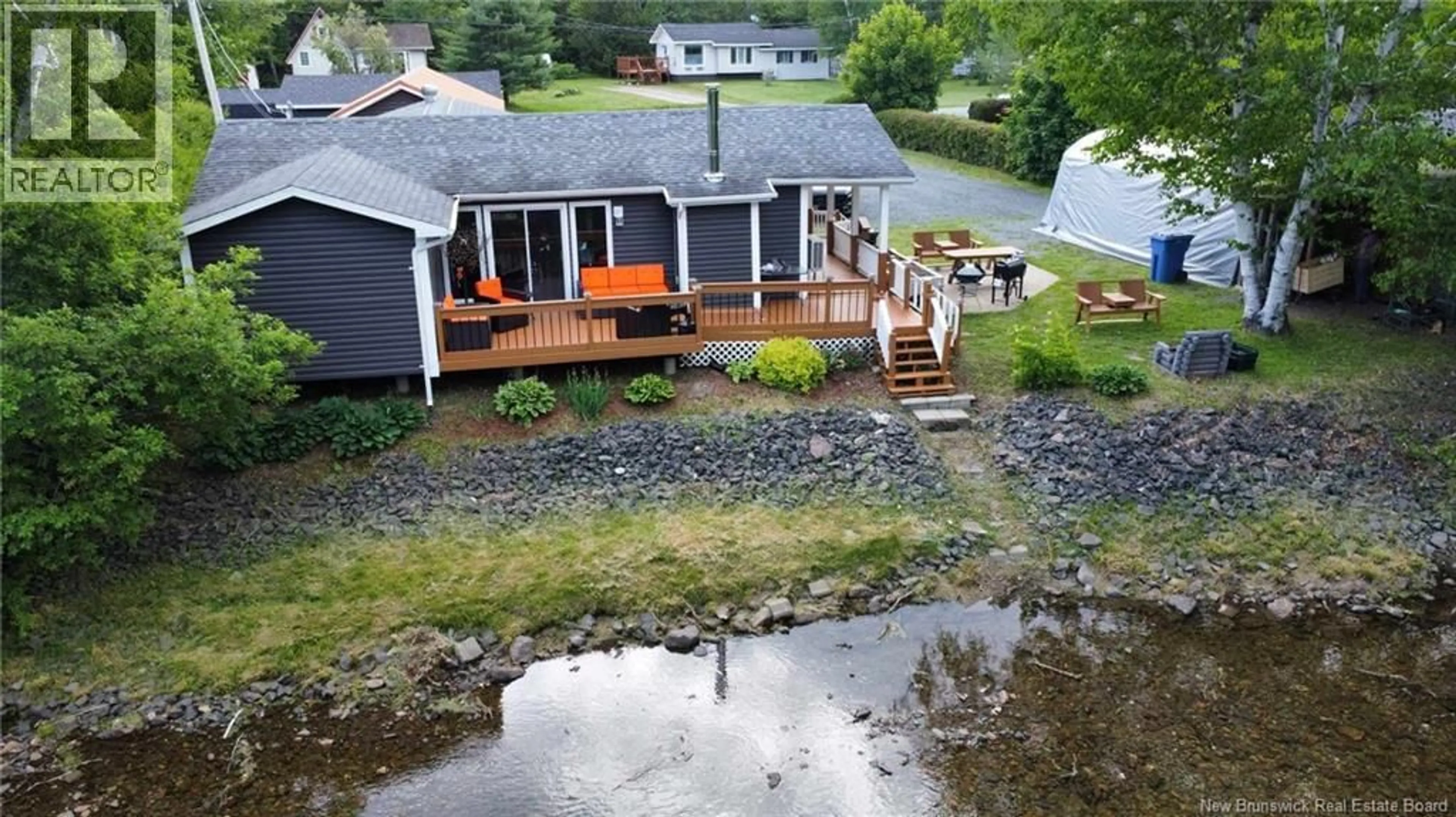 A pic from outside/outdoor area/front of a property/back of a property/a pic from drone, water/lake/river/ocean view for 2052 MILLSTREAM ROAD, Dunlop New Brunswick E8K2K3