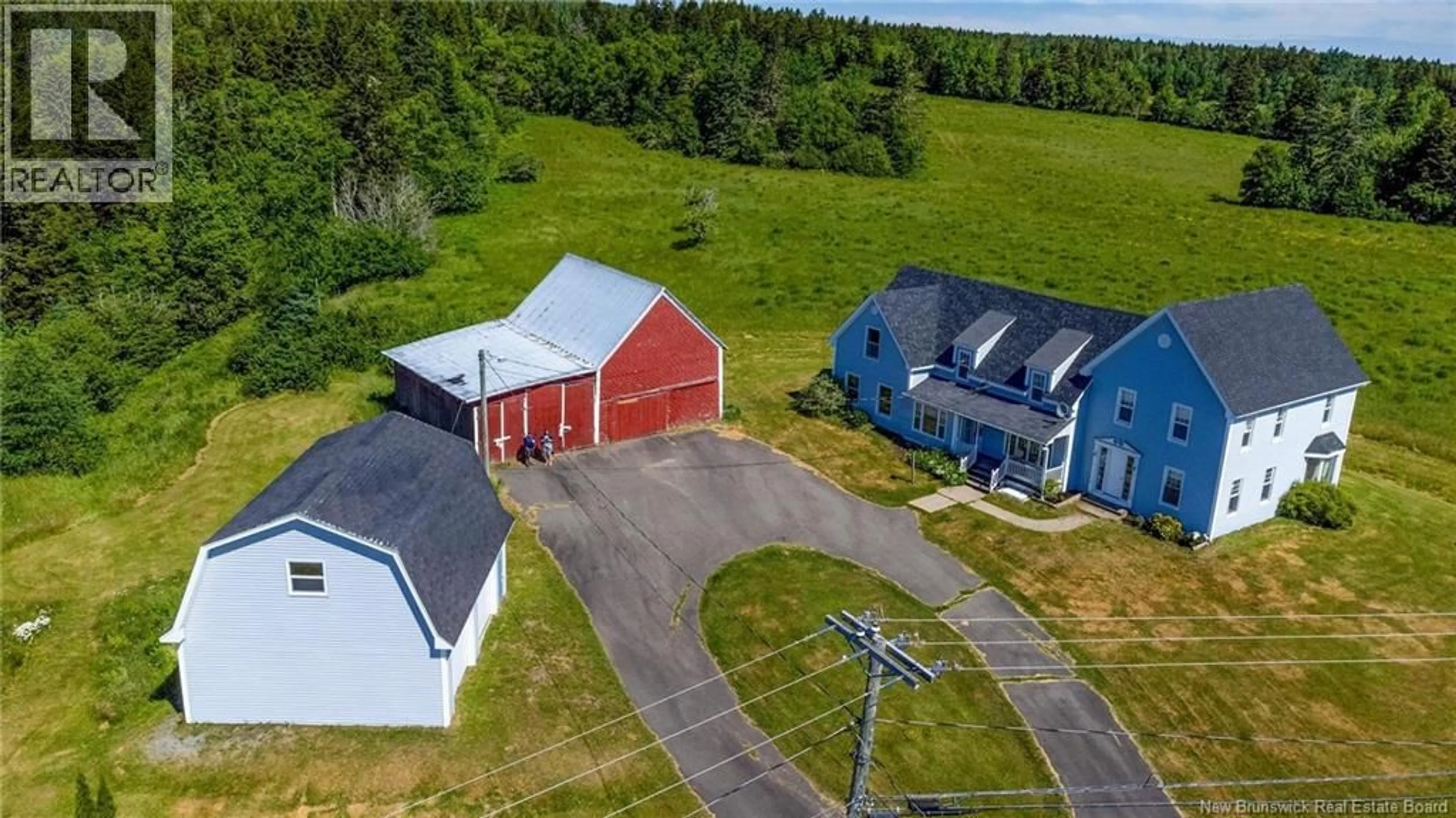 A pic from outside/outdoor area/front of a property/back of a property/a pic from drone, building for 4158 ROUTE 114, Hopewell Cape New Brunswick E4H3K2