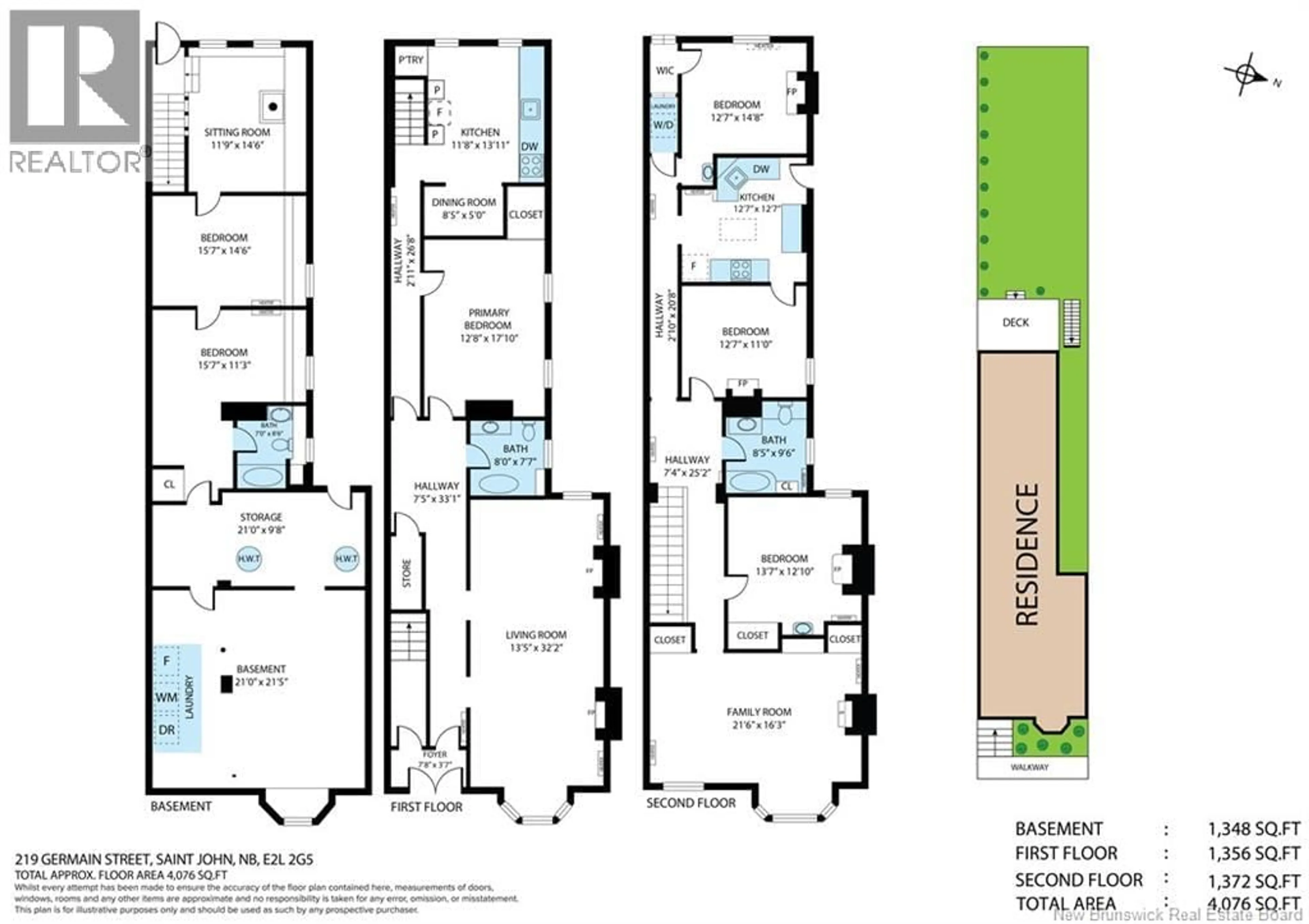 Floor plan for 219 GERMAIN STREET, Saint John New Brunswick E2L2G5