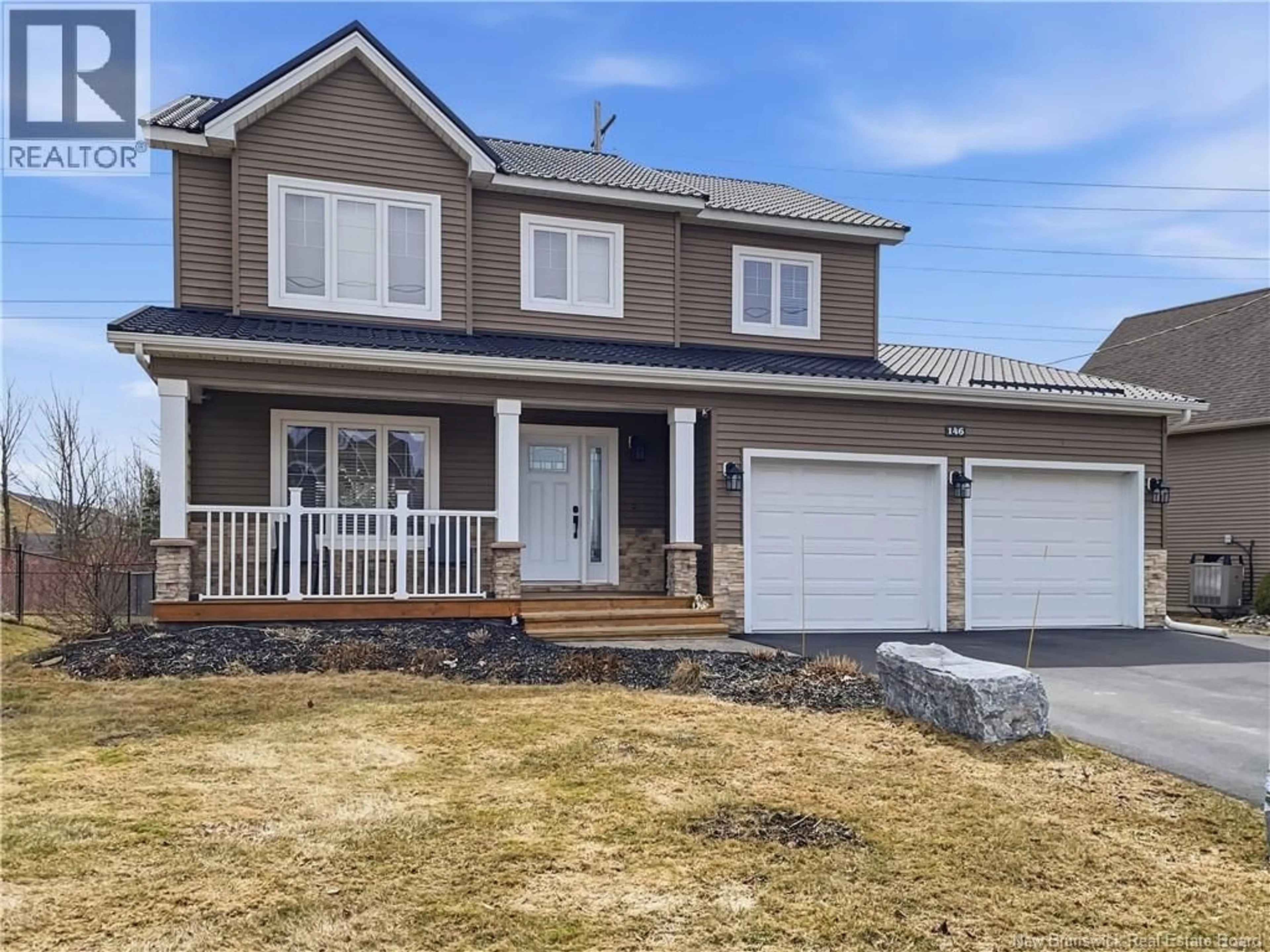 Home with vinyl exterior material, street for 146 HOLLAND DRIVE, Moncton New Brunswick E1G0W1
