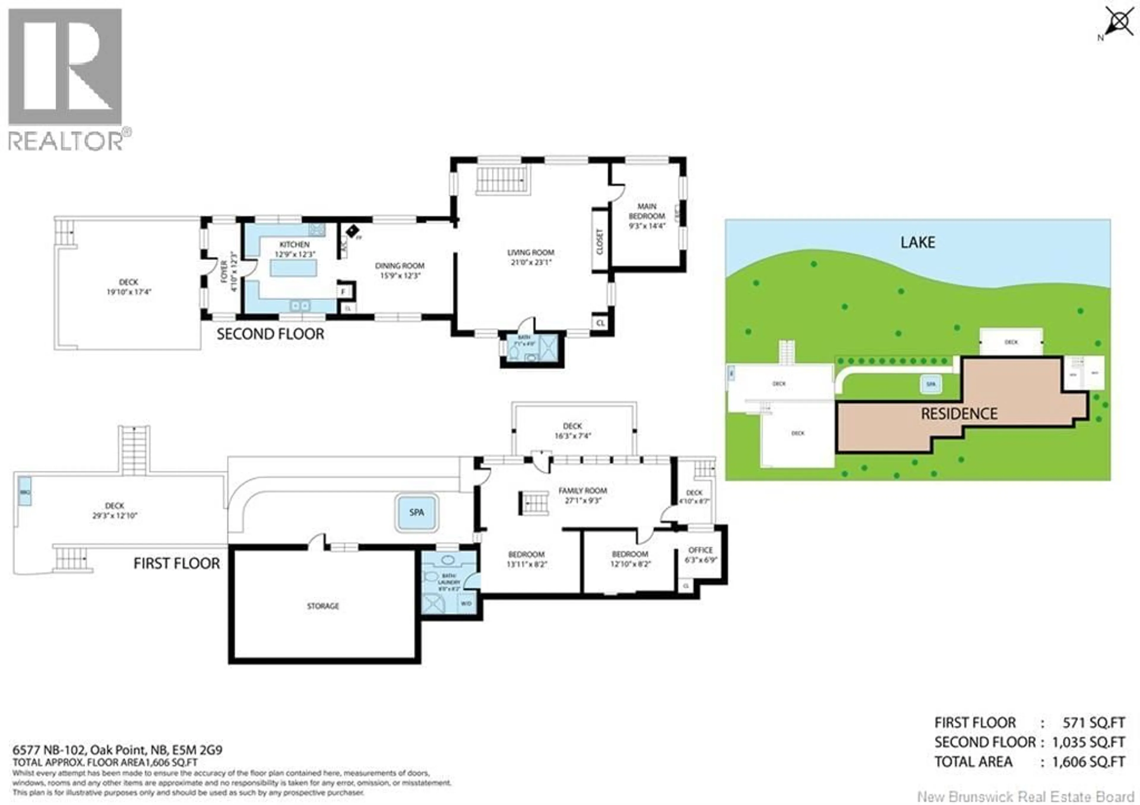 Floor plan for 6577 ROUTE 102, Oak Point New Brunswick E5M2G9