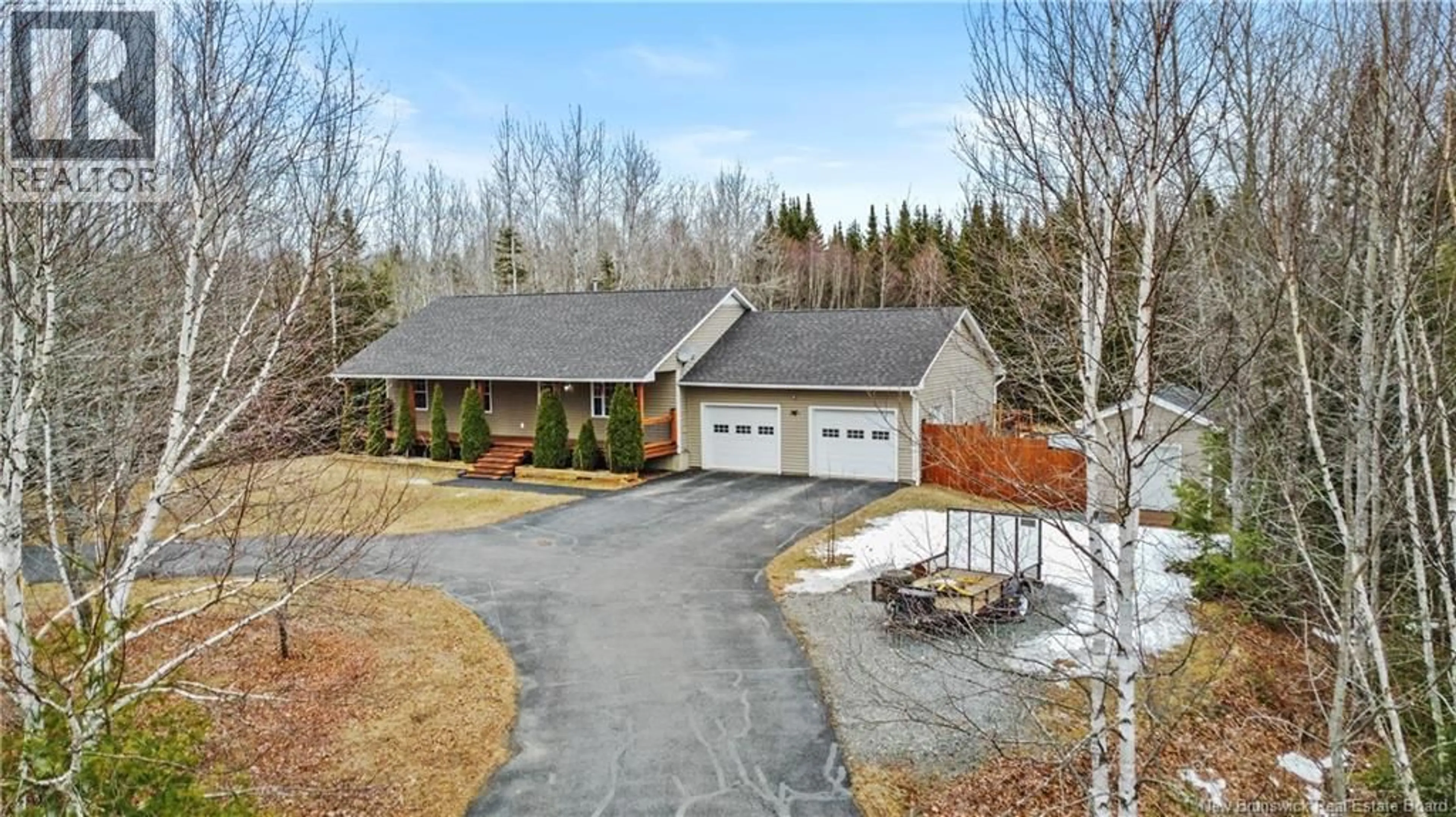 A pic from outside/outdoor area/front of a property/back of a property/a pic from drone, unknown for 122 SANDSTONE DRIVE, Hanwell New Brunswick E3E0B9