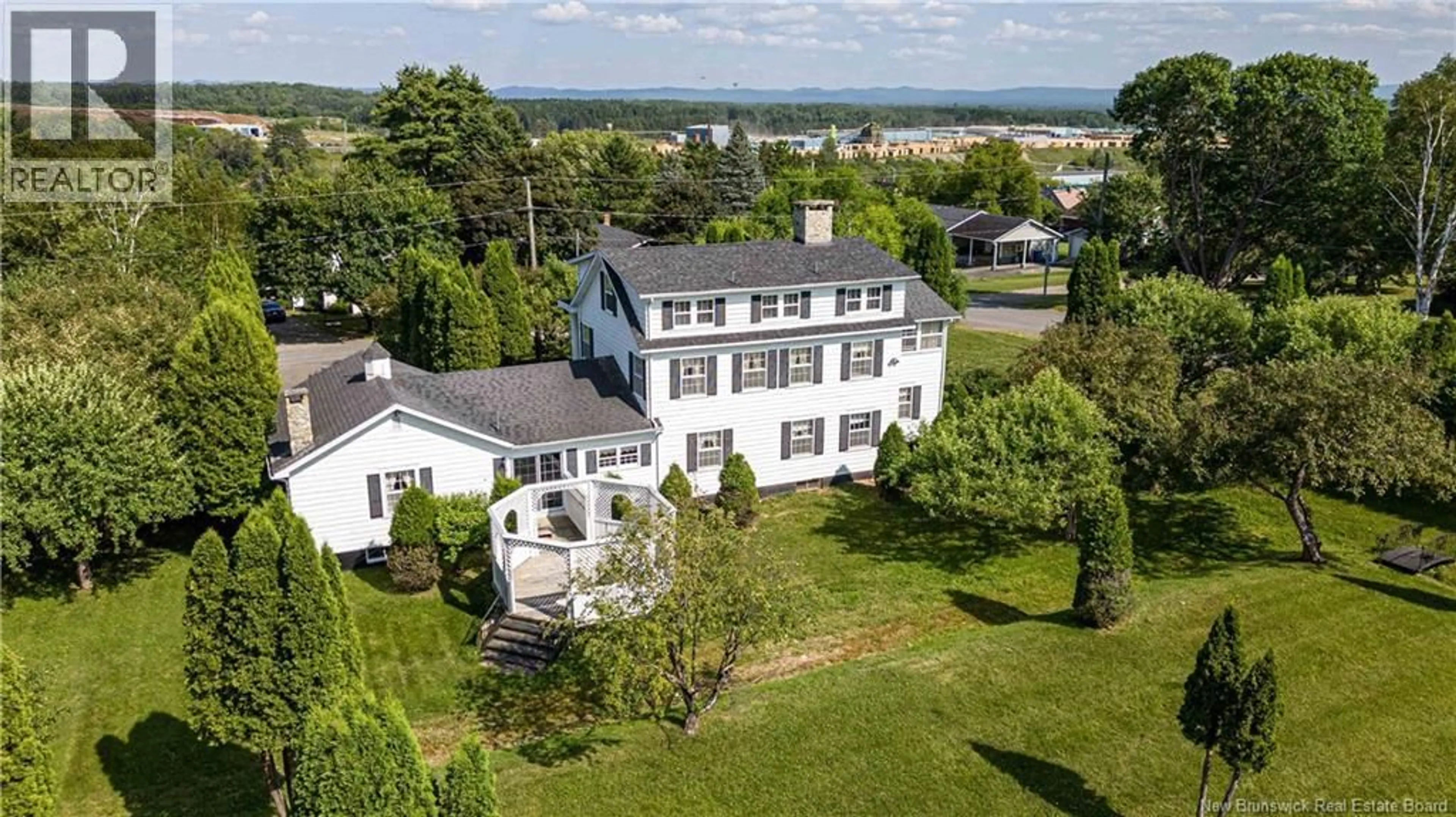 A pic from outside/outdoor area/front of a property/back of a property/a pic from drone, building for 55 HILLCREST STREET, Plaster Rock New Brunswick E7G1V2
