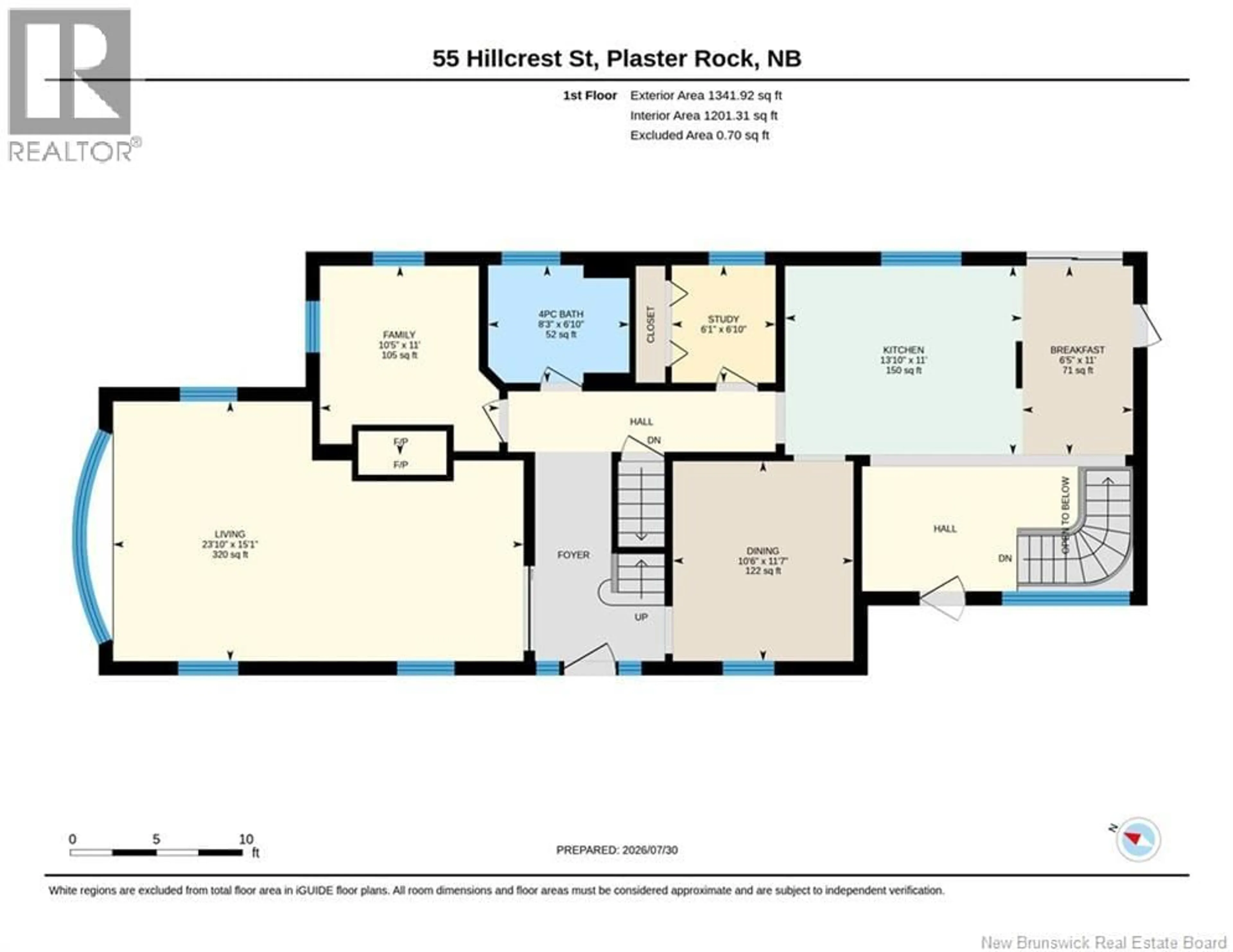 Floor plan for 55 HILLCREST STREET, Plaster Rock New Brunswick E7G1V2
