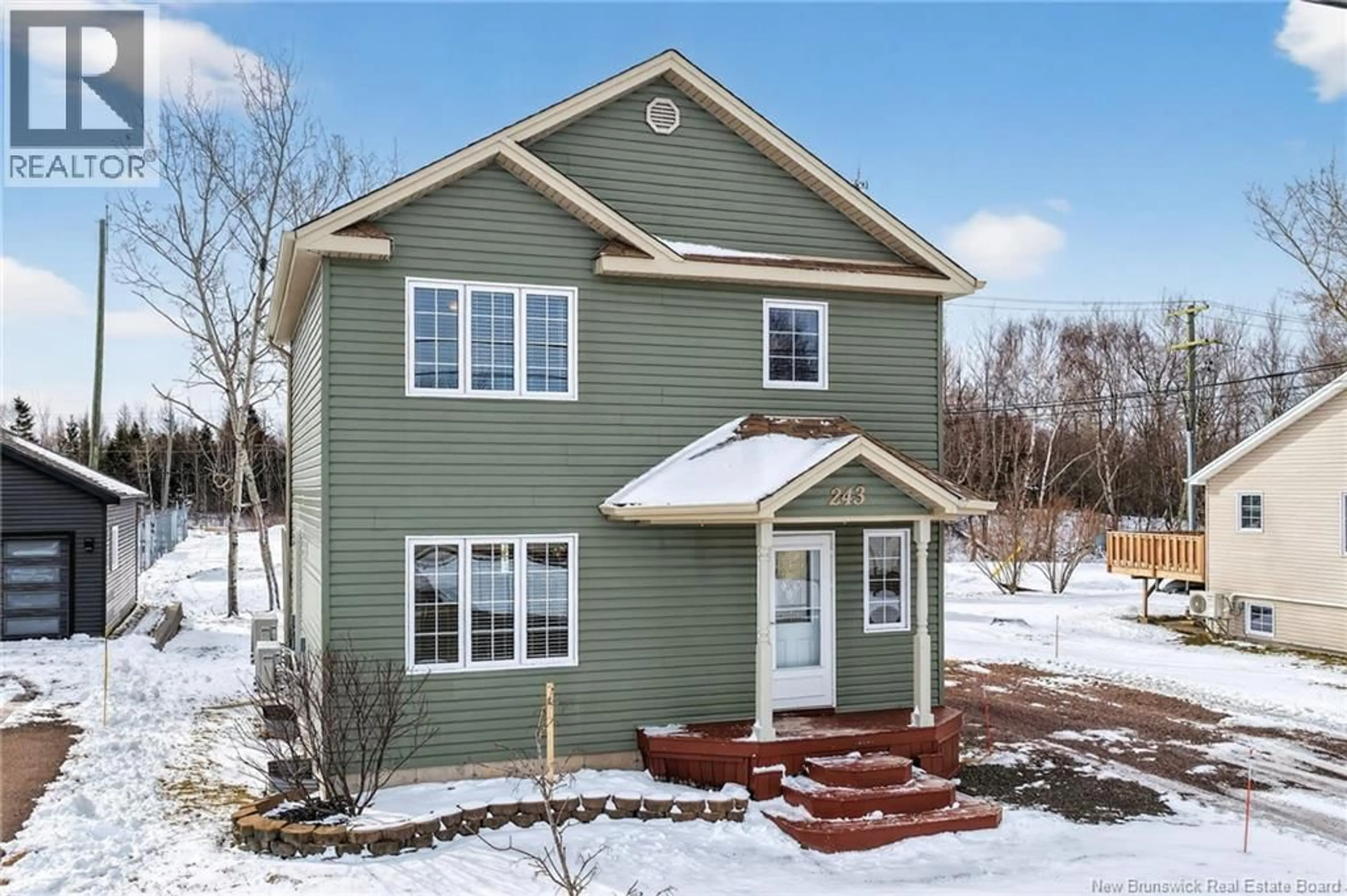 Home with vinyl exterior material, street for 243 LANDRY, Shediac New Brunswick E4P9E9