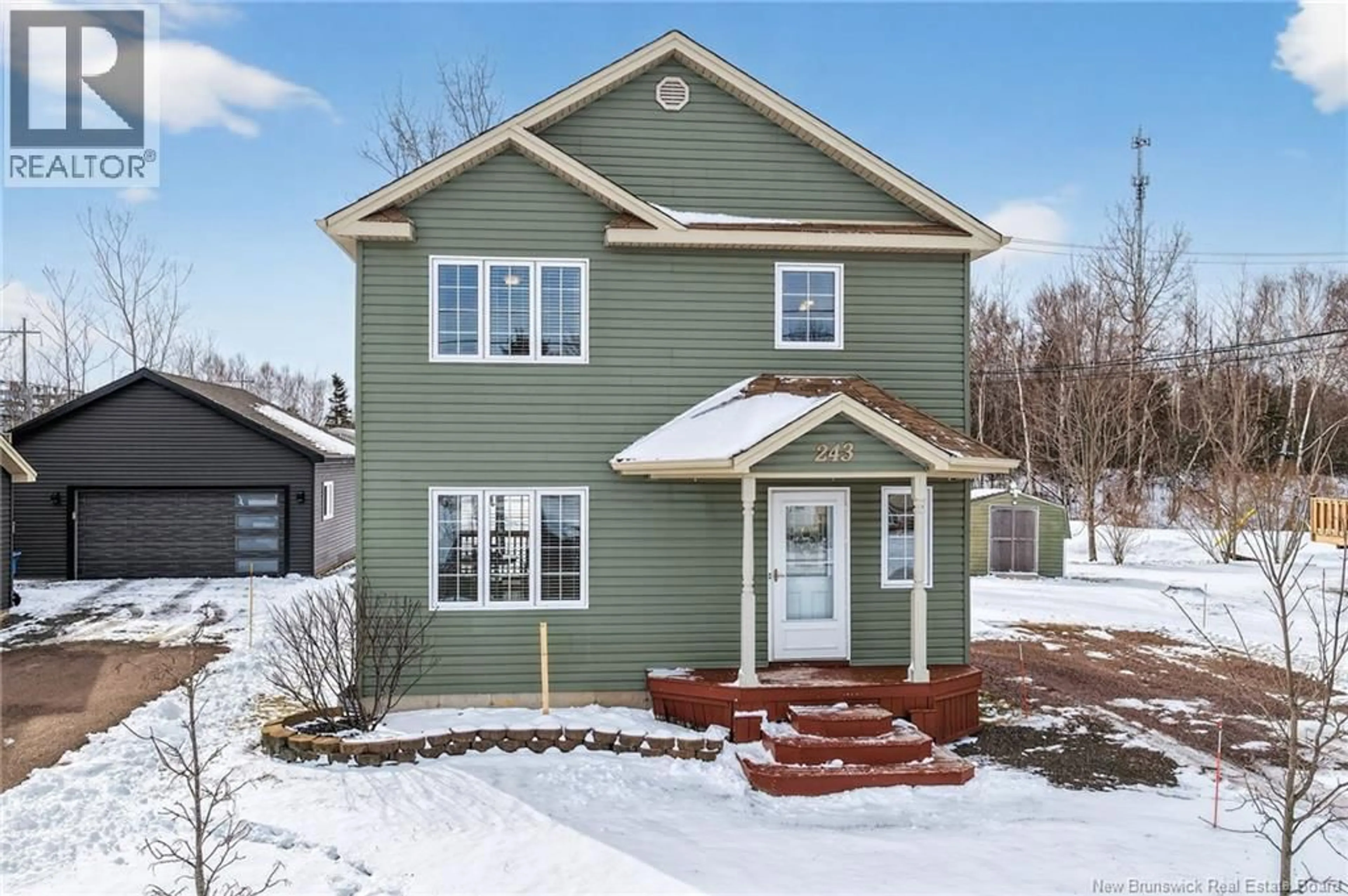 Home with vinyl exterior material, street for 243 LANDRY, Shediac New Brunswick E4P9E9