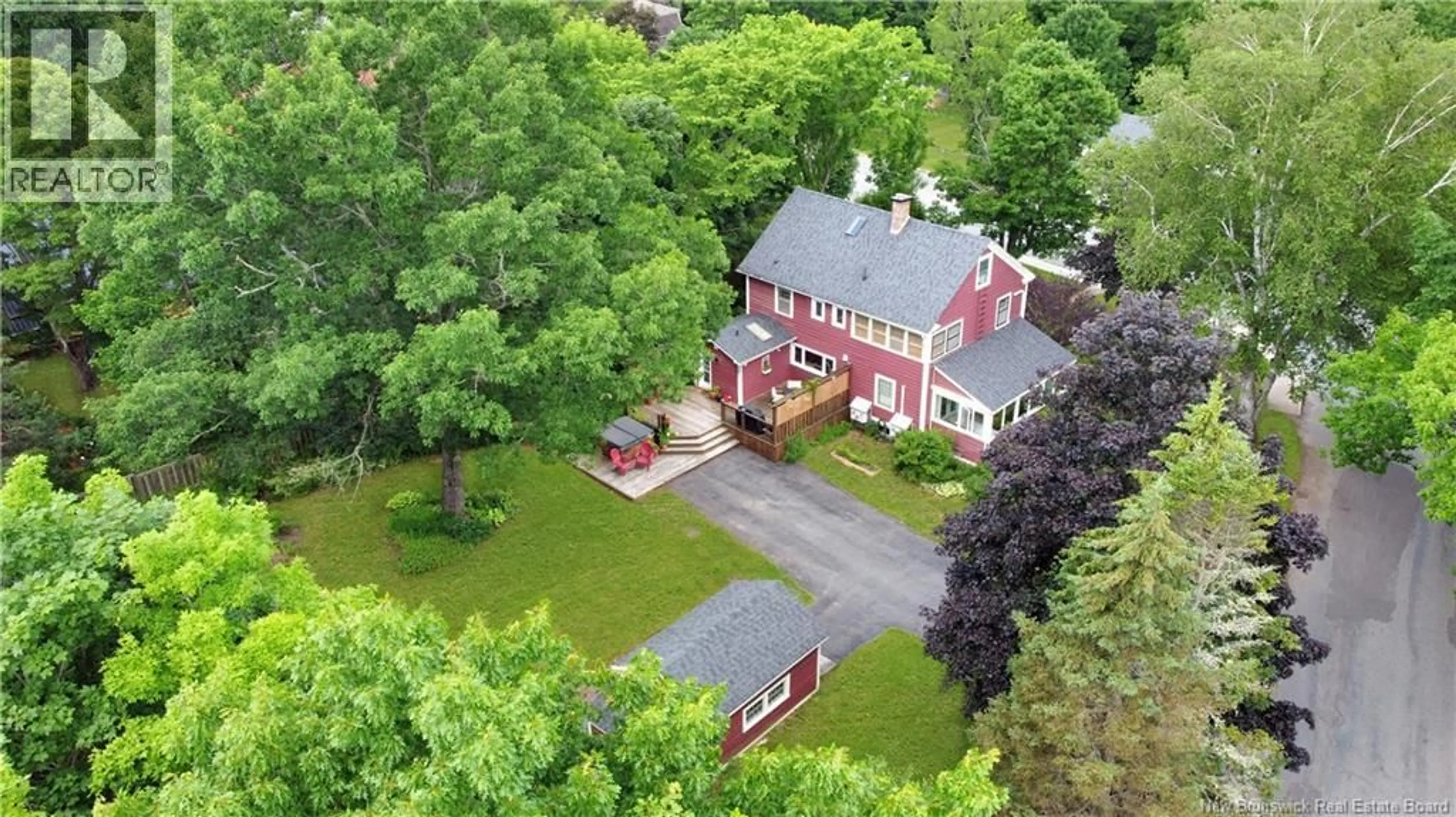 A pic from outside/outdoor area/front of a property/back of a property/a pic from drone, street for 64 CENTENNIAL ROAD, Hampton New Brunswick E5N6N2
