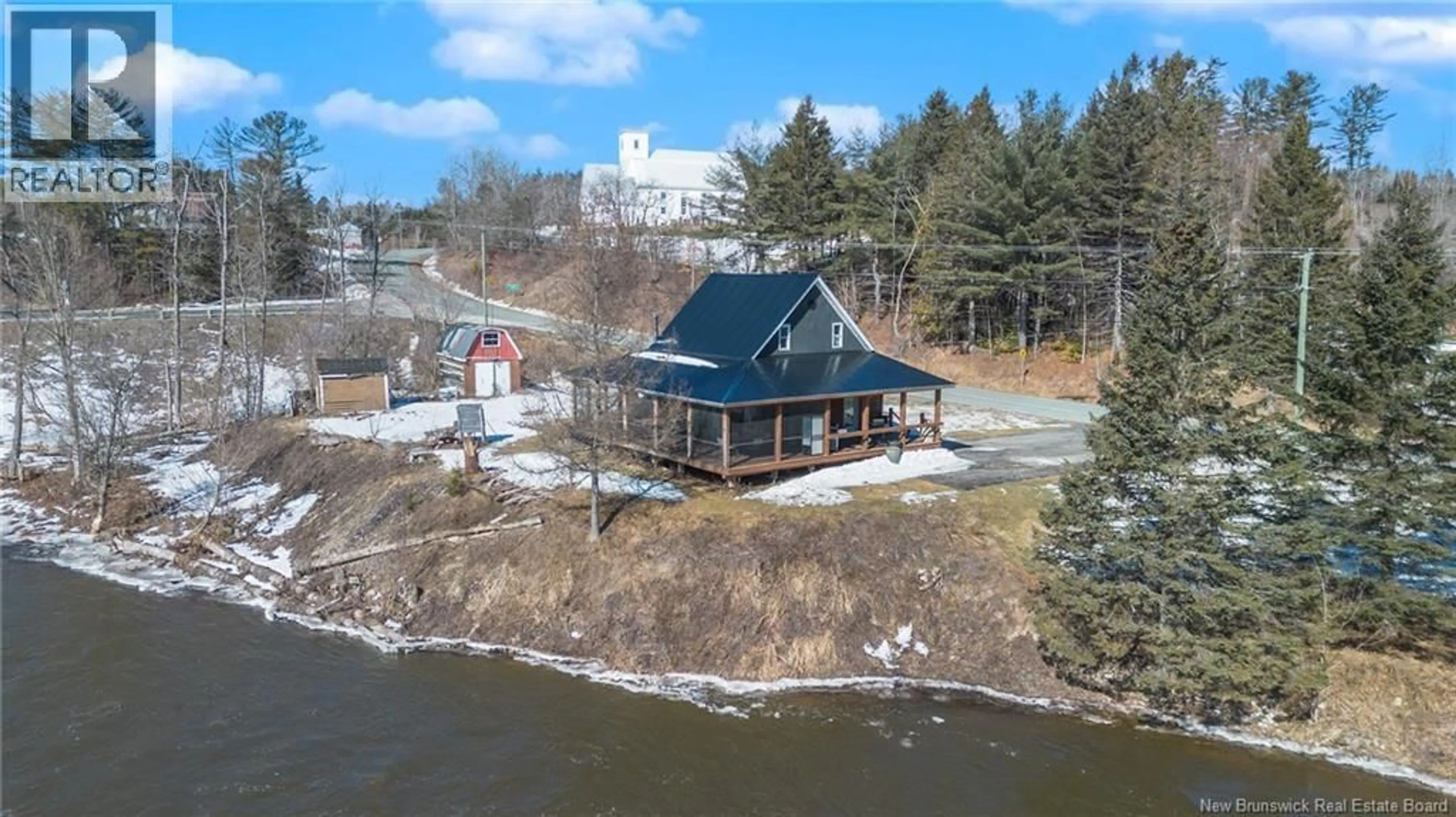 A pic from outside/outdoor area/front of a property/back of a property/a pic from drone, water/lake/river/ocean view for 1079 110 ROUTE, Tracey Mills New Brunswick E7K2G5