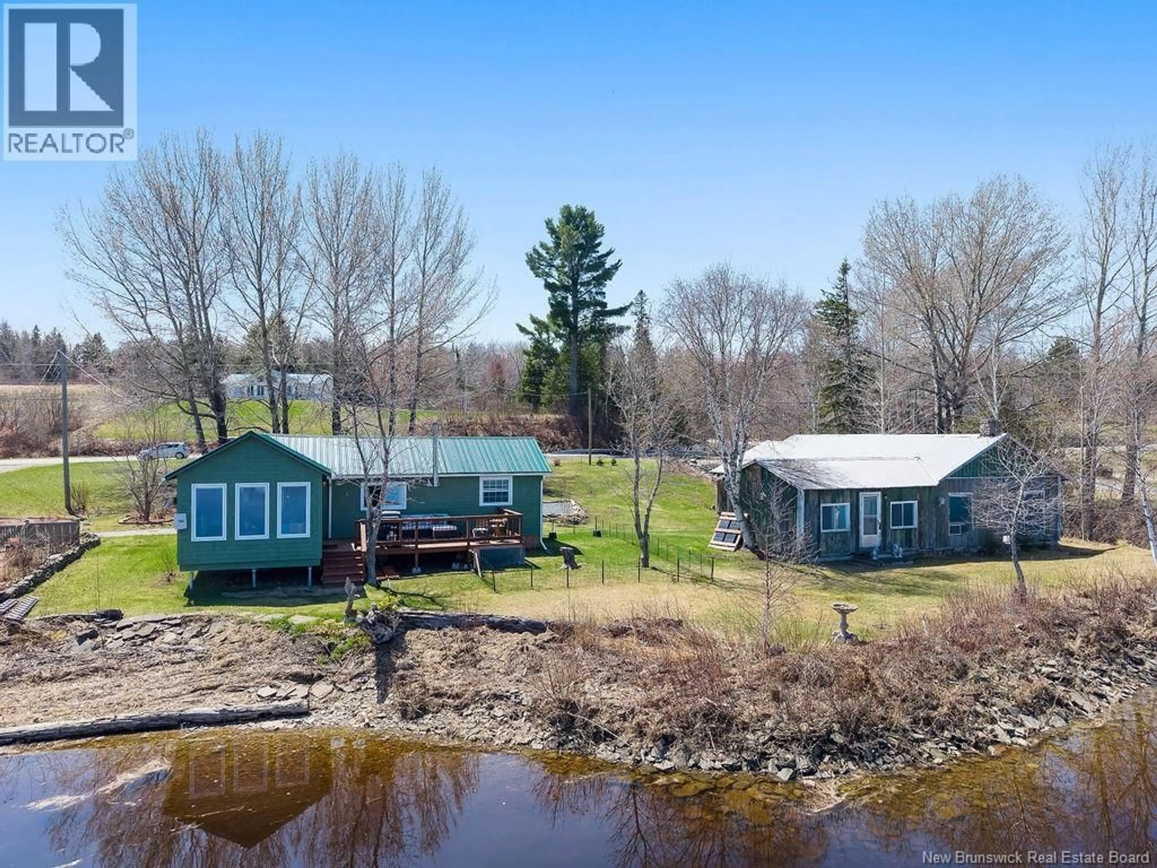 A pic from outside/outdoor area/front of a property/back of a property/a pic from drone, water/lake/river/ocean view for 1732 ROUTE 420, Red Bank New Brunswick E9E2A2