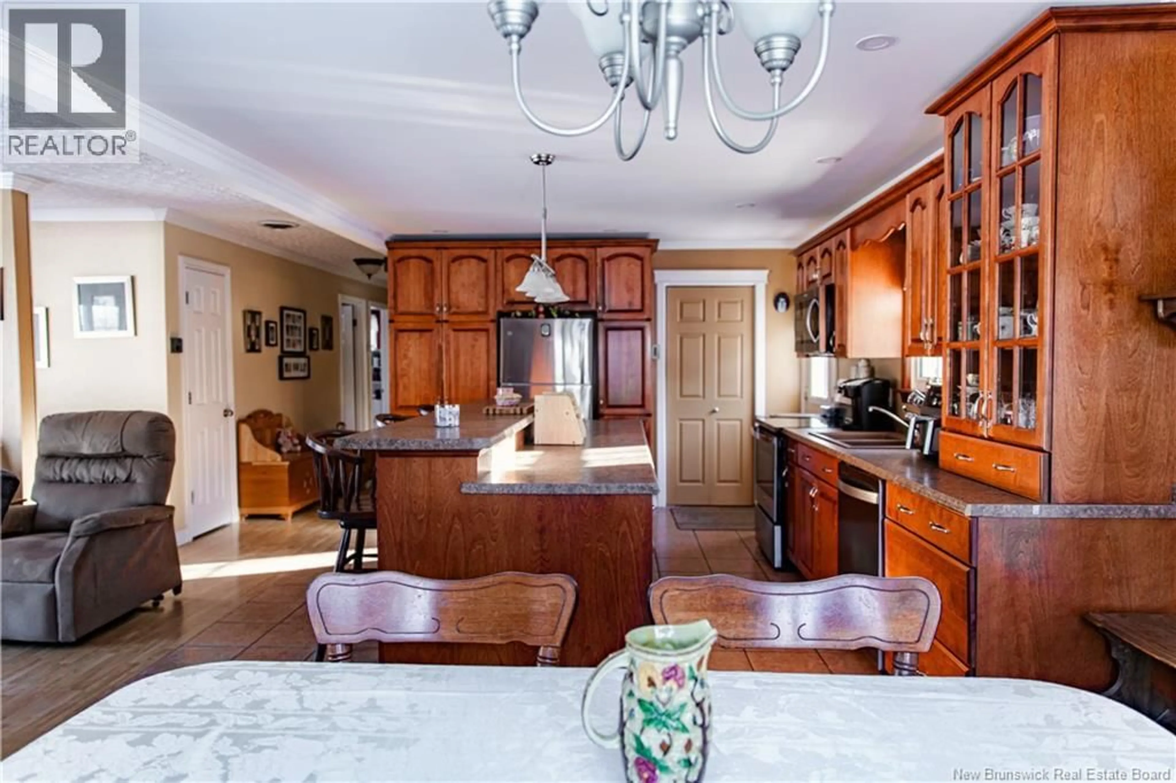 Open concept kitchen, ceramic/tile floor for 343 ESTEY ROAD, Waterville New Brunswick E7P1H8