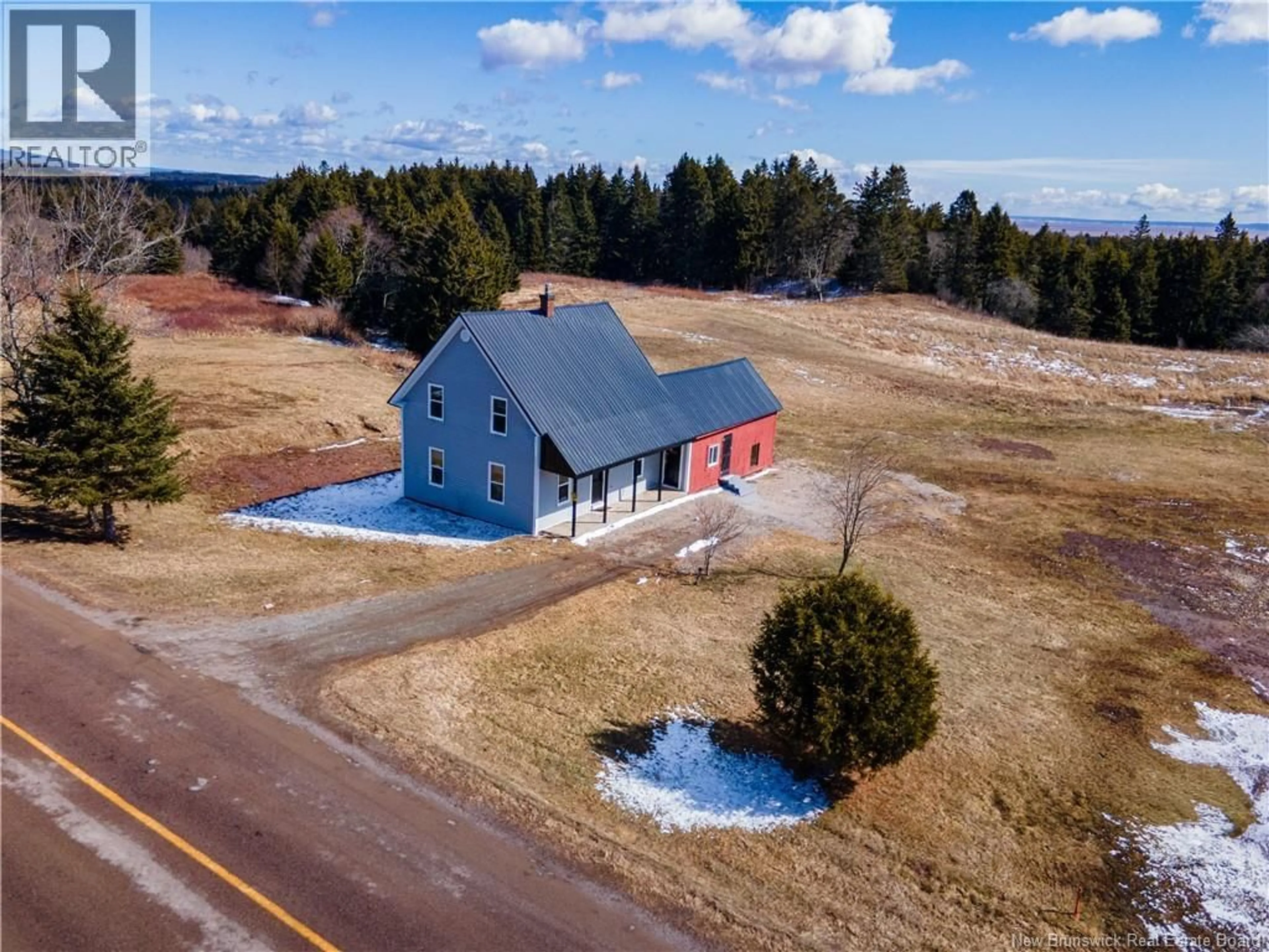 A pic from outside/outdoor area/front of a property/back of a property/a pic from drone, unknown for 1195 ROUTE 915, New Horton New Brunswick E4H1W4