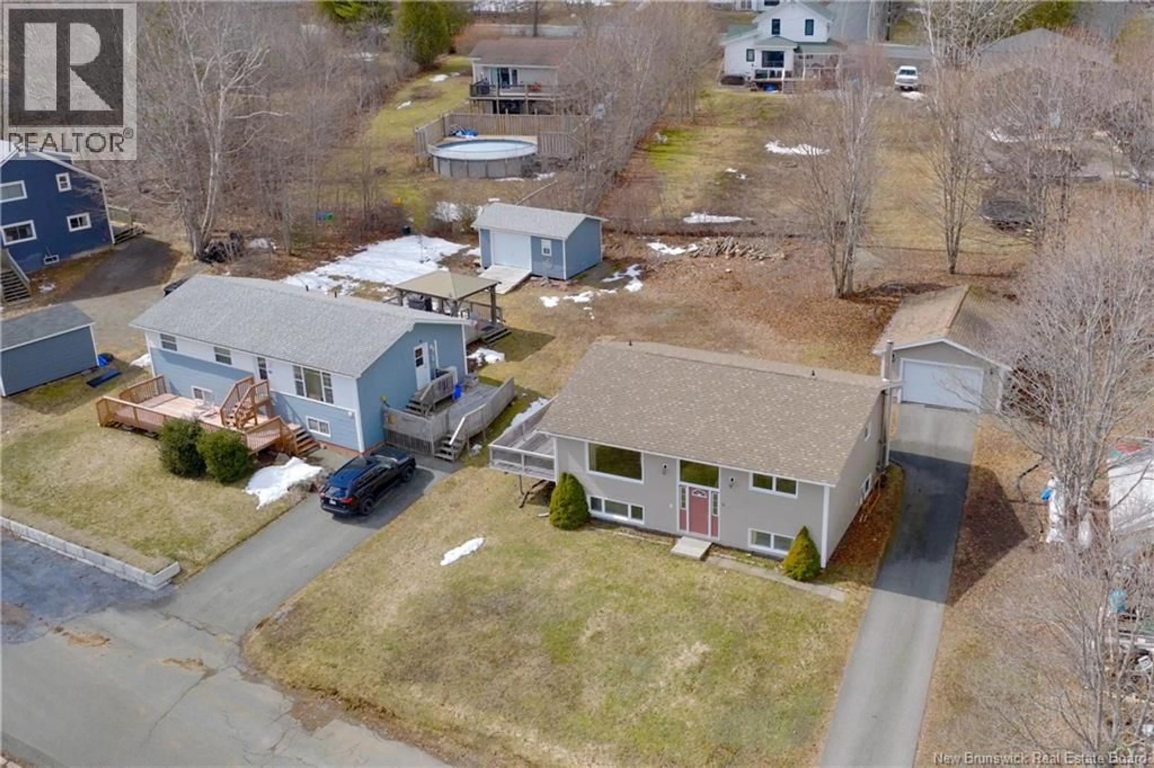 A pic from outside/outdoor area/front of a property/back of a property/a pic from drone, street for 9 PIONEER LANE, Grand Bay-Westfield New Brunswick E5K1R8