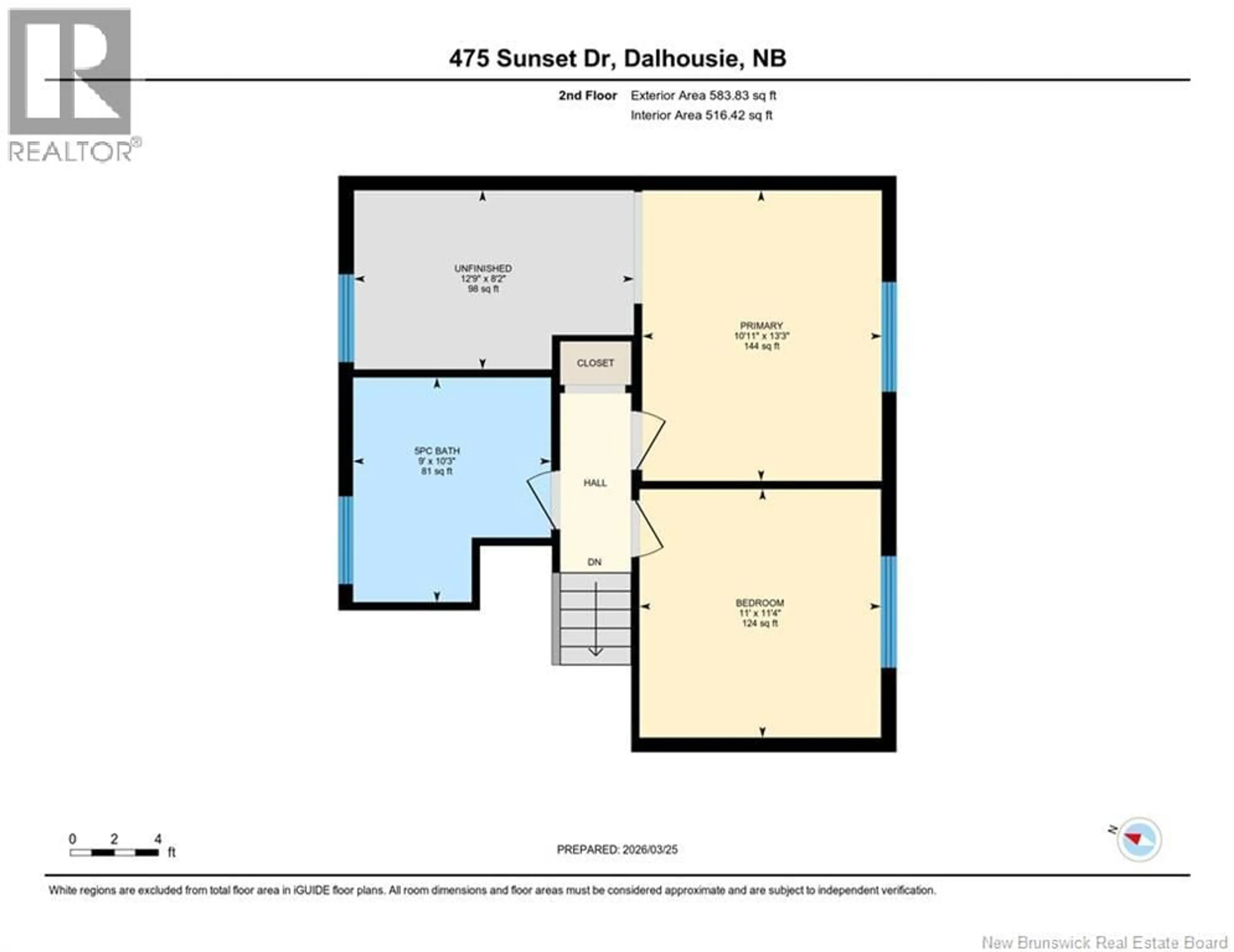 Floor plan for 475 SUNSET DRIVE, Dalhousie New Brunswick E8C2M4