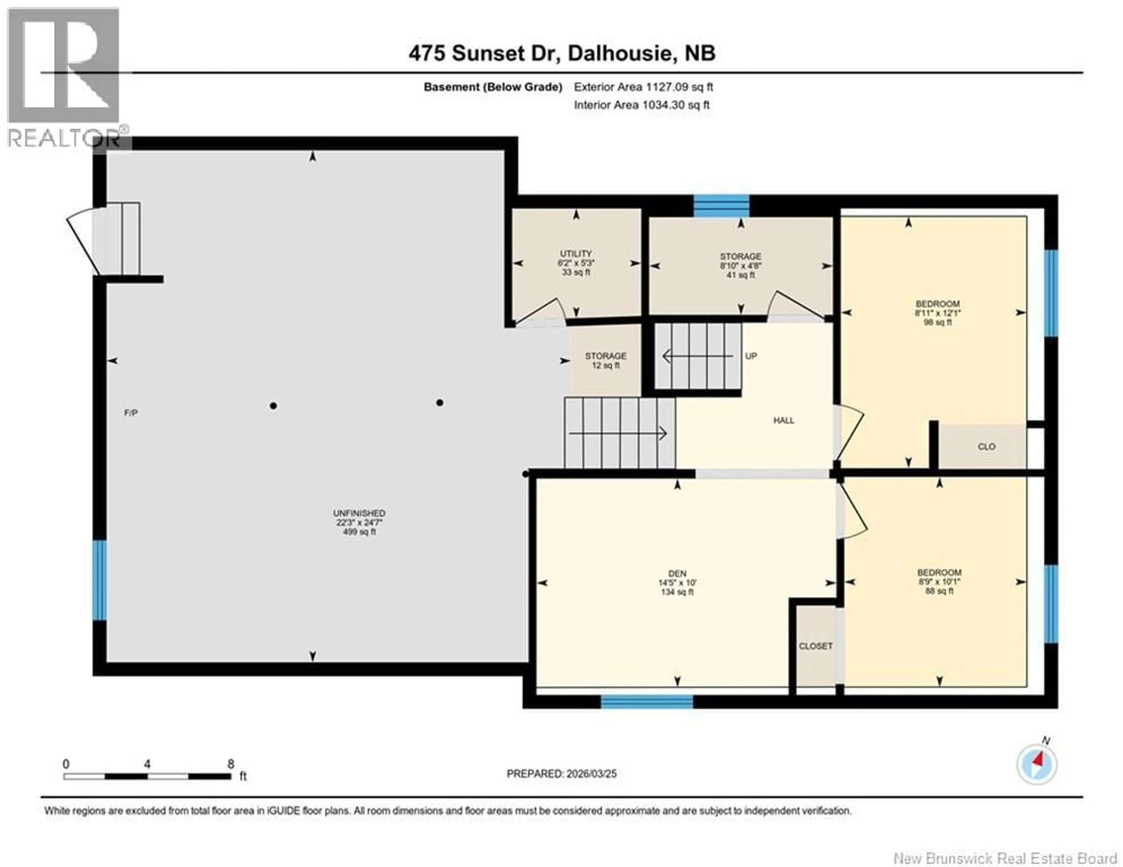 Floor plan for 475 SUNSET DRIVE, Dalhousie New Brunswick E8C2M4