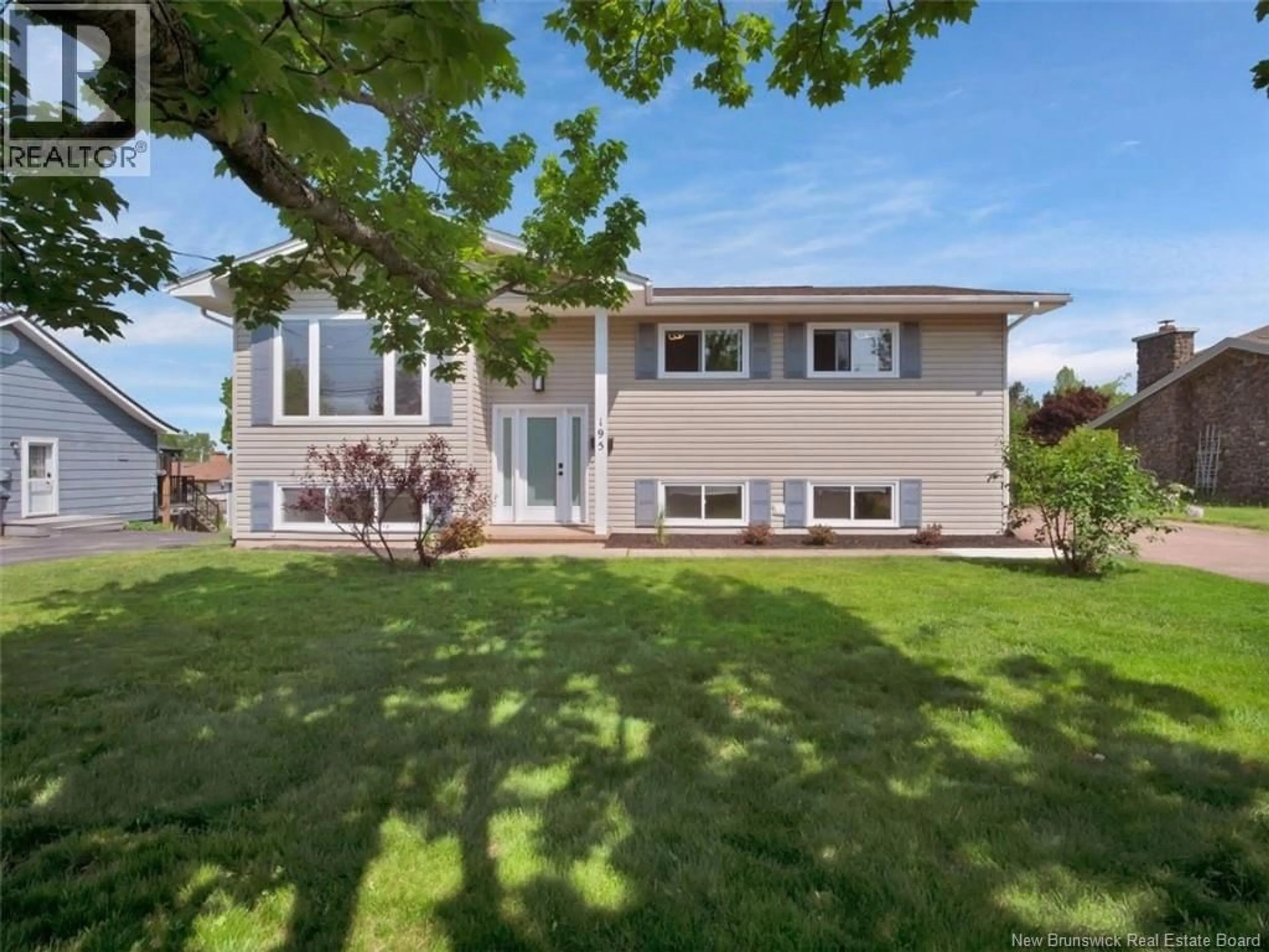 Home with vinyl exterior material, street for 195 CHARTERSVILLE ROAD, Dieppe New Brunswick E1A1K3