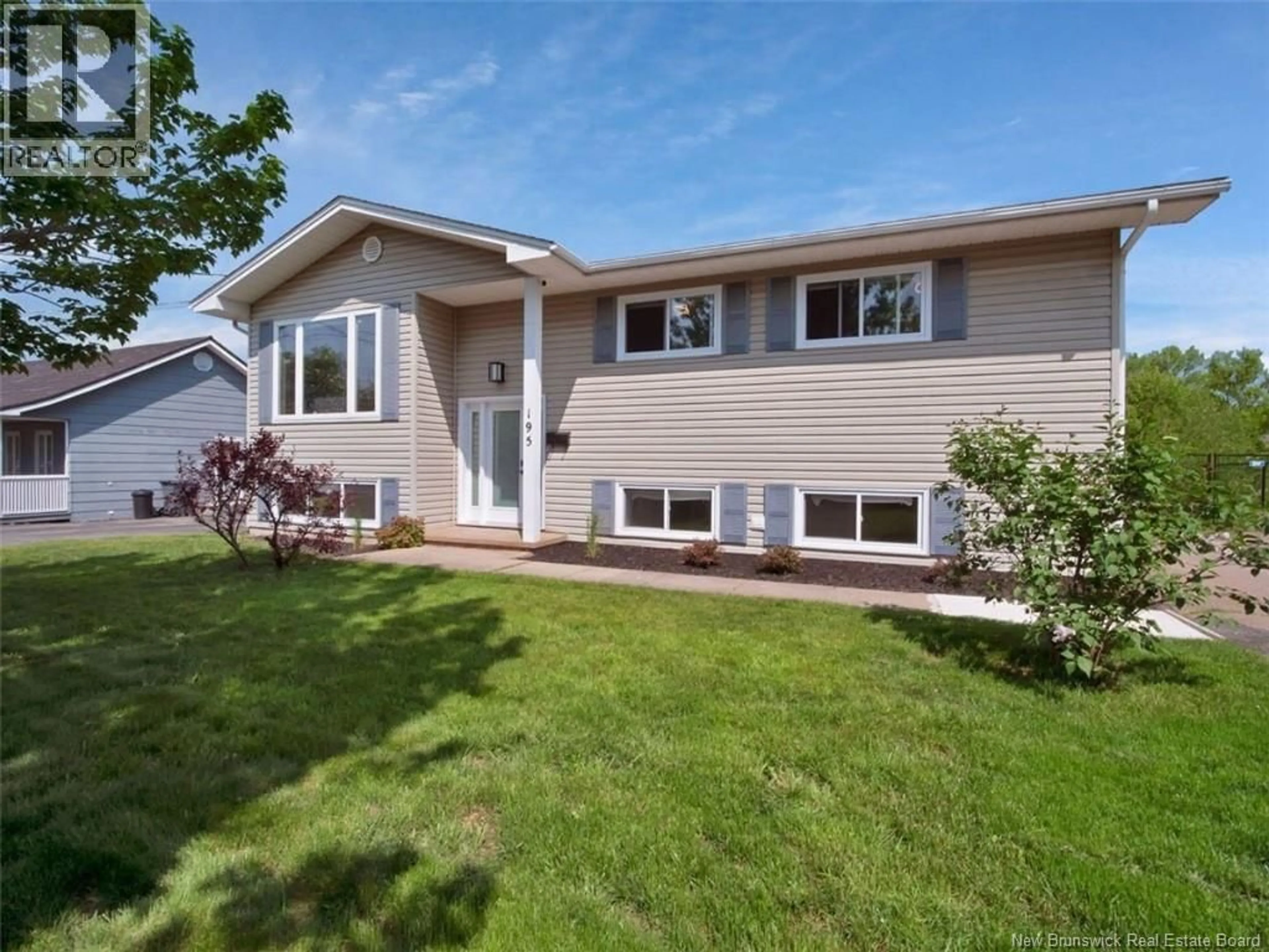 Home with vinyl exterior material, street for 195 CHARTERSVILLE ROAD, Dieppe New Brunswick E1A1K3