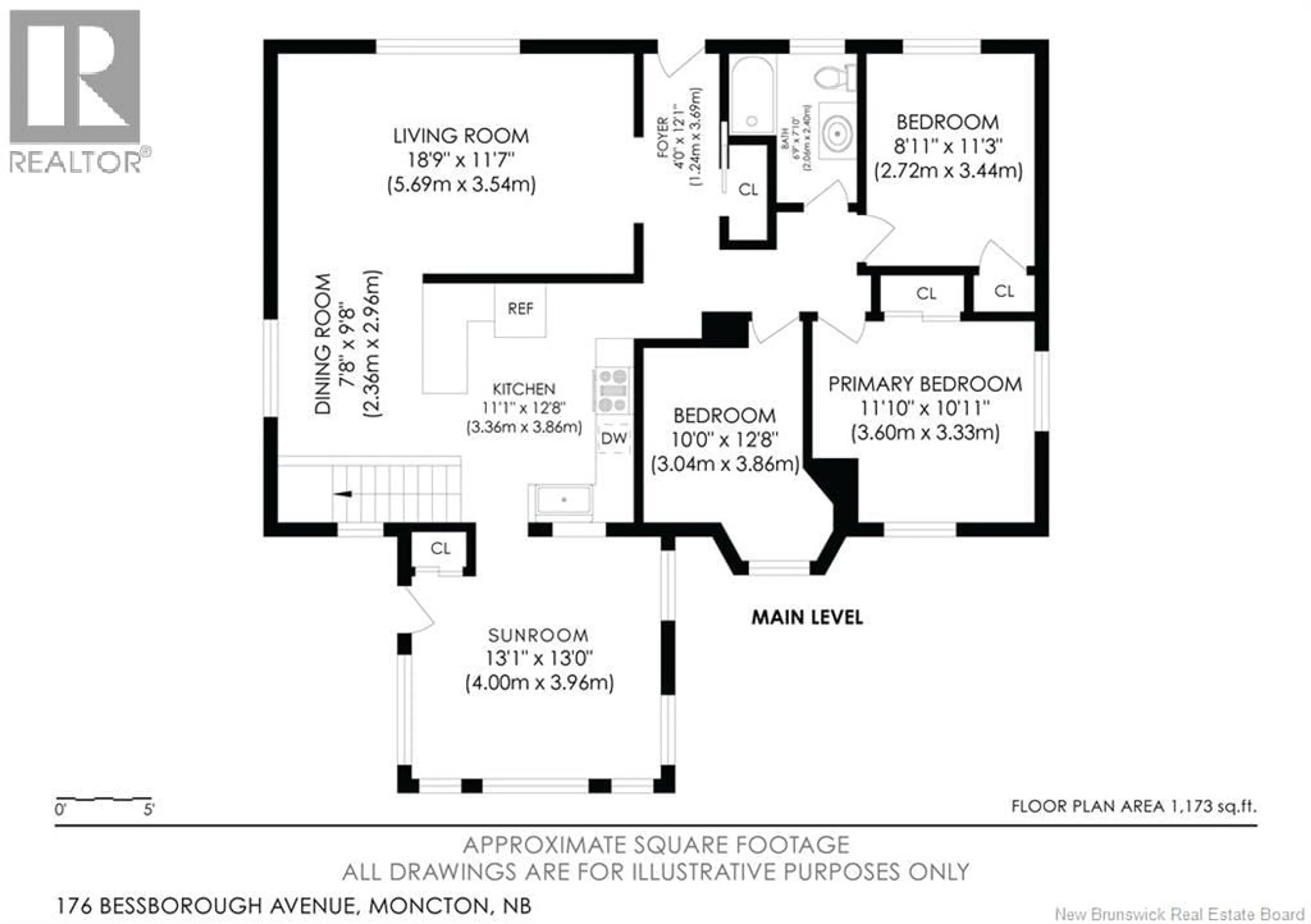 Floor plan for 176 BESSBOROUGH AVENUE, Moncton New Brunswick E1E1R1