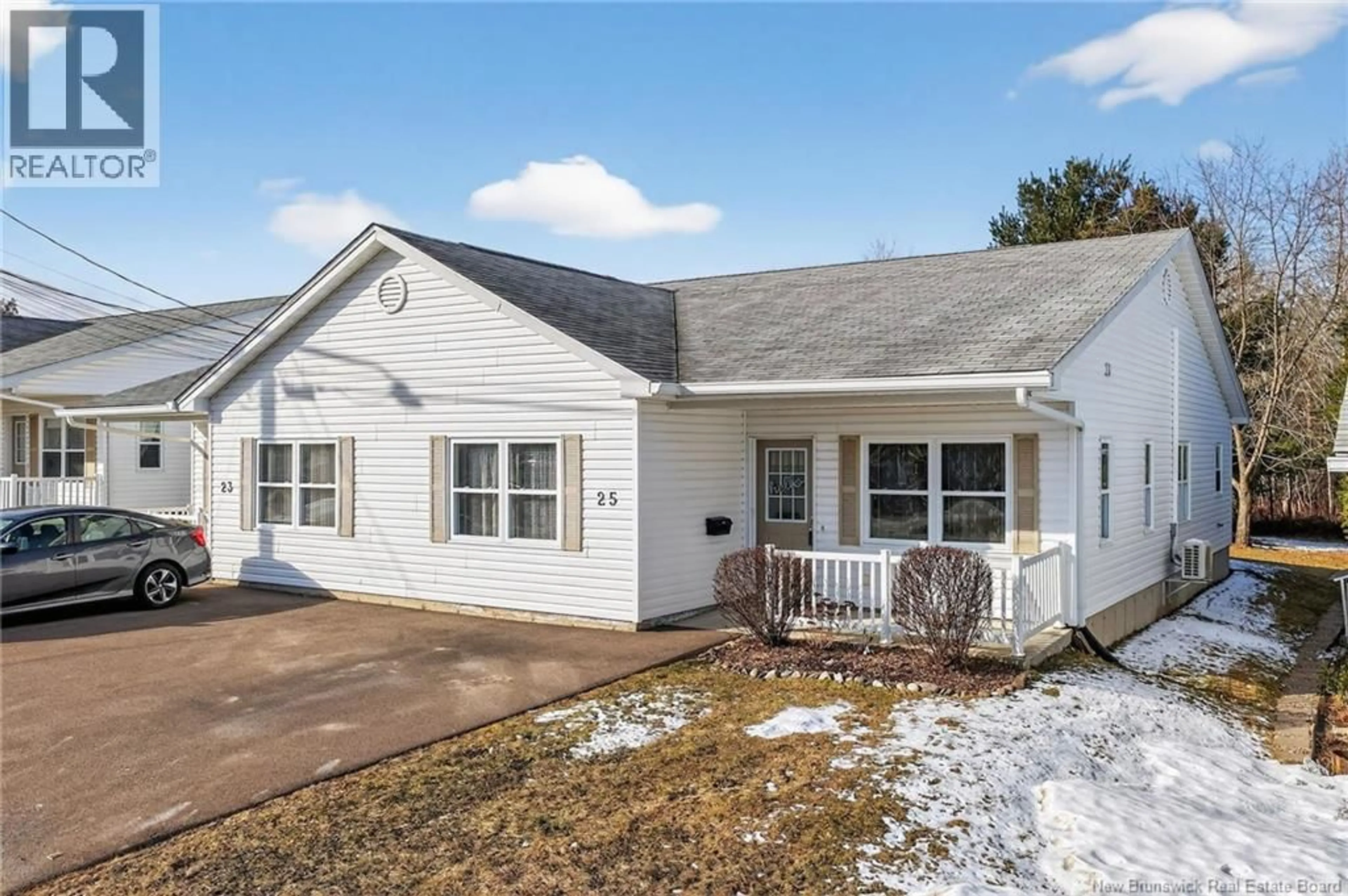 Home with vinyl exterior material, street for 25 MAPLE TRAIL LANE, Riverview New Brunswick E1B5K3