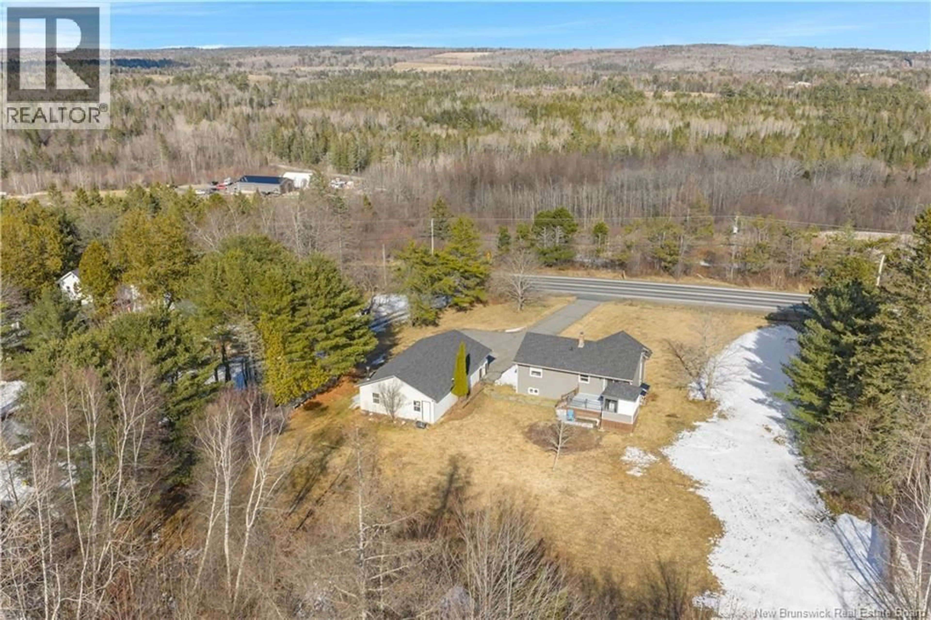A pic from outside/outdoor area/front of a property/back of a property/a pic from drone, unknown for 9250 ROUTE 3, Old Ridge New Brunswick E3L4X3