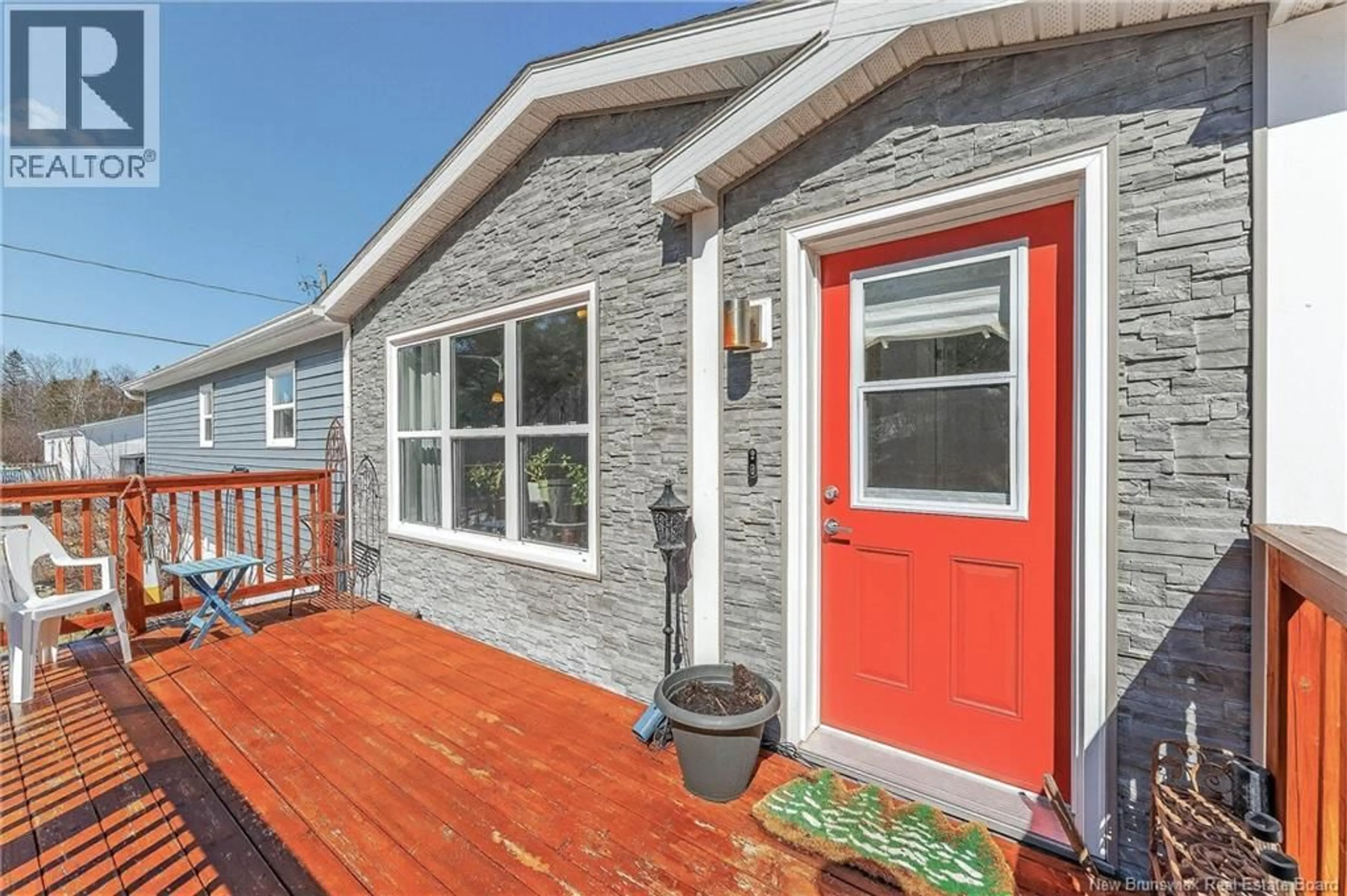 Home with vinyl exterior material, street for 2 WILDWOOD STREET, St. Stephen New Brunswick E3L2Z5