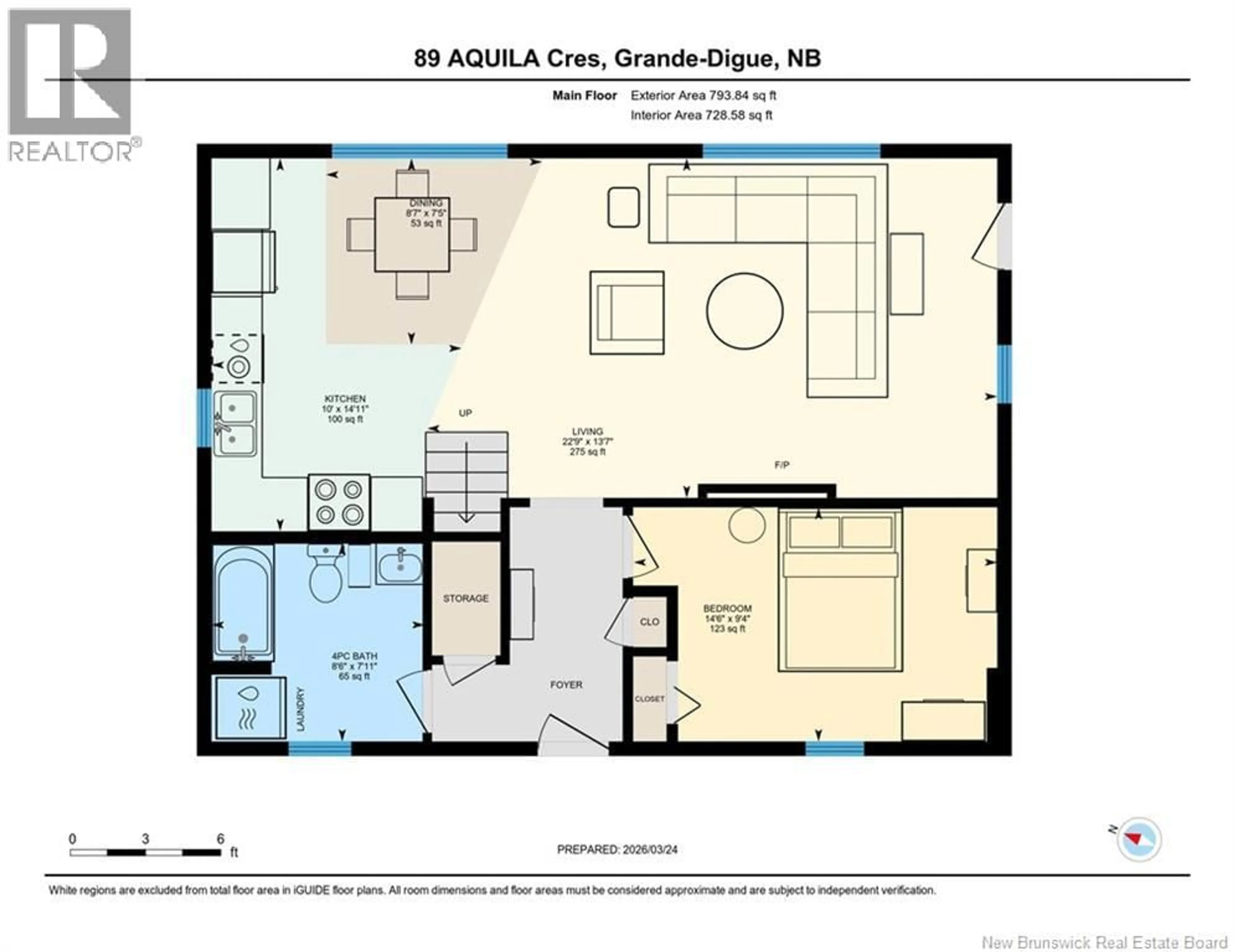Floor plan for 89 AQUILA CRESCENT, Grande-Digue New Brunswick E4R3T1
