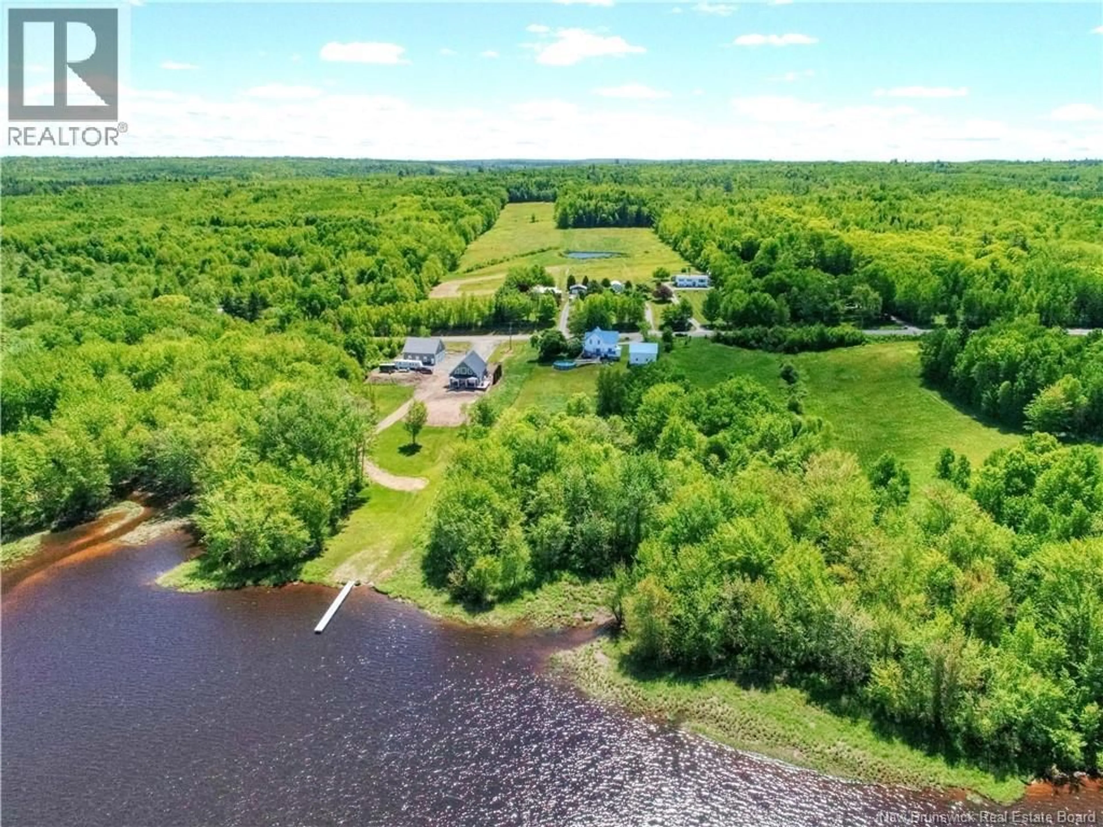 A pic from outside/outdoor area/front of a property/back of a property/a pic from drone, water/lake/river/ocean view for 852 ROUTE 710, Codys New Brunswick E4C1B8