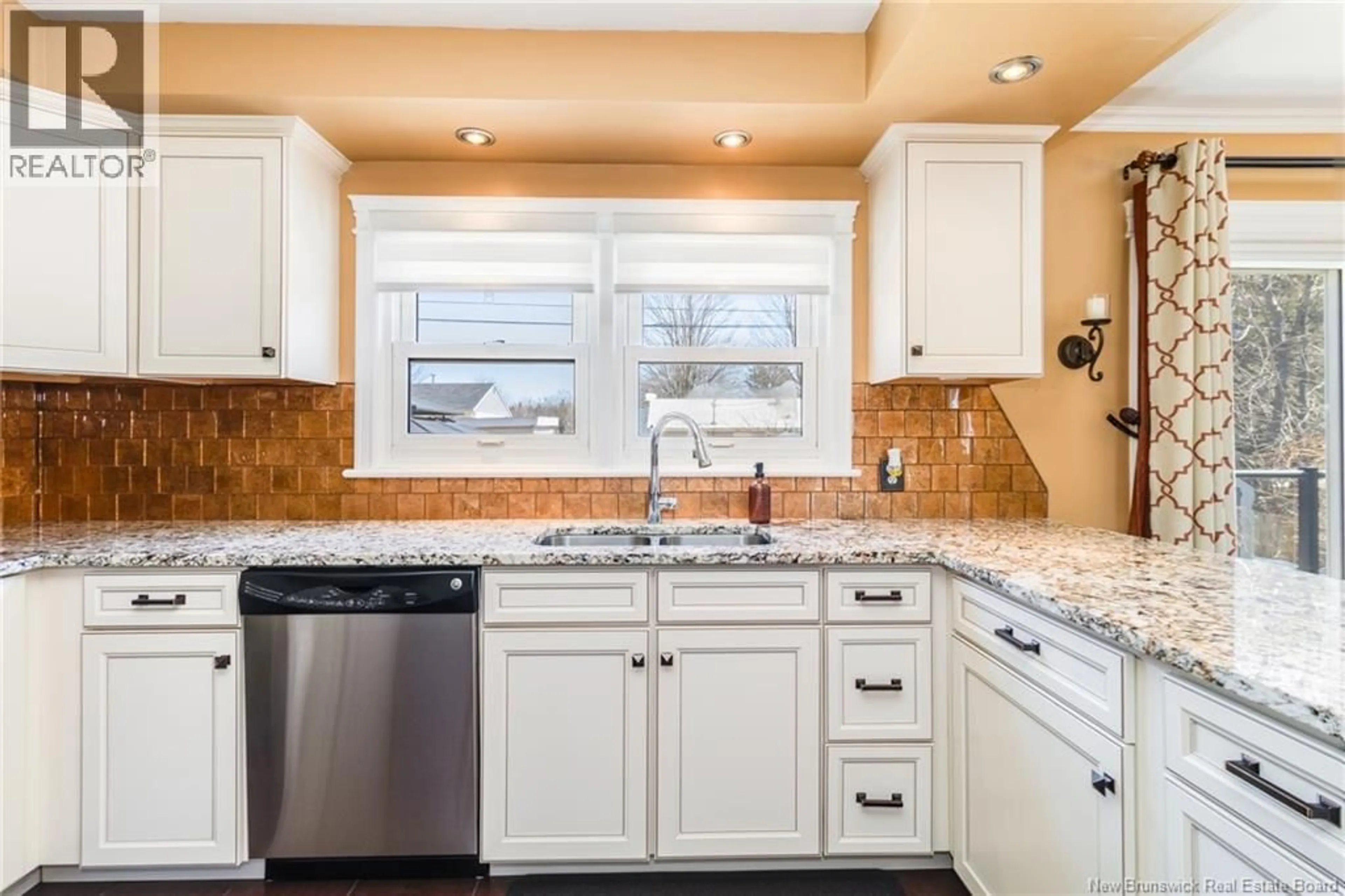 Open concept kitchen, ceramic/tile floor for 204 WILLOW AVENUE, Fredericton New Brunswick E3A2E4