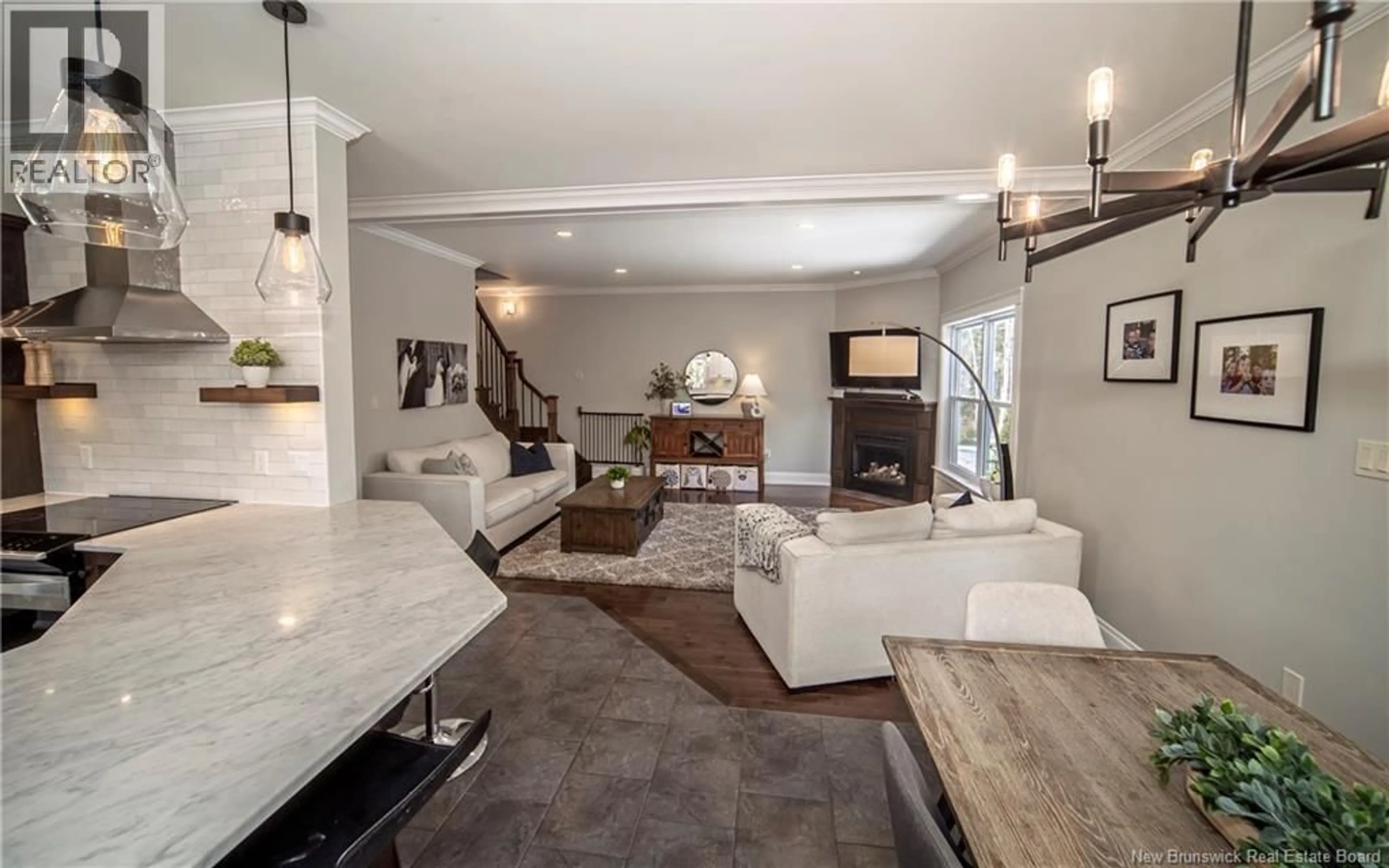 Living room with furniture, unknown for 8 BLUE JAY COURT, Hanwell New Brunswick E3C0K8