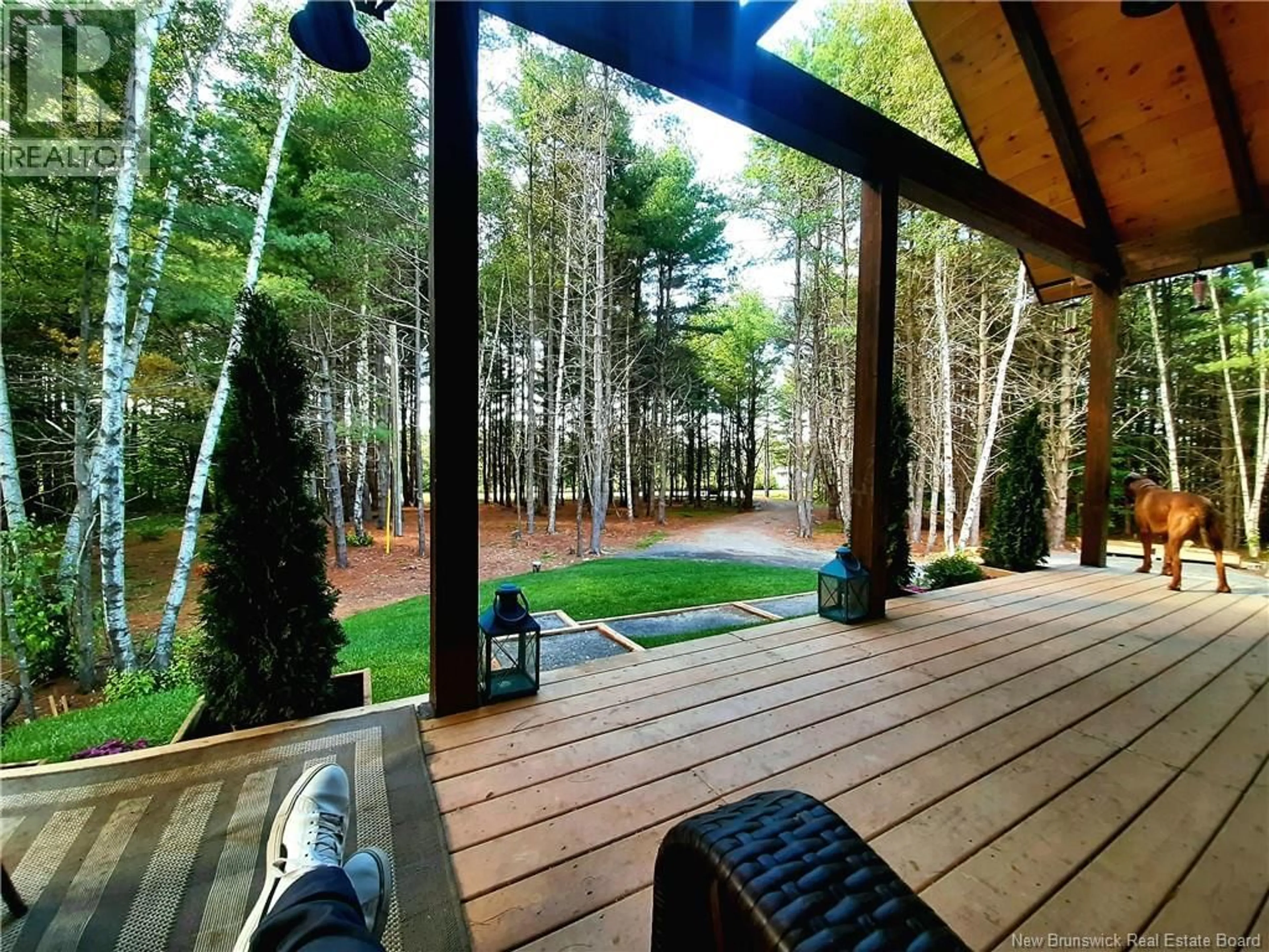 Patio, forest/trees view for 89 DRUMMOND ROAD, Gagetown New Brunswick E5M2X2