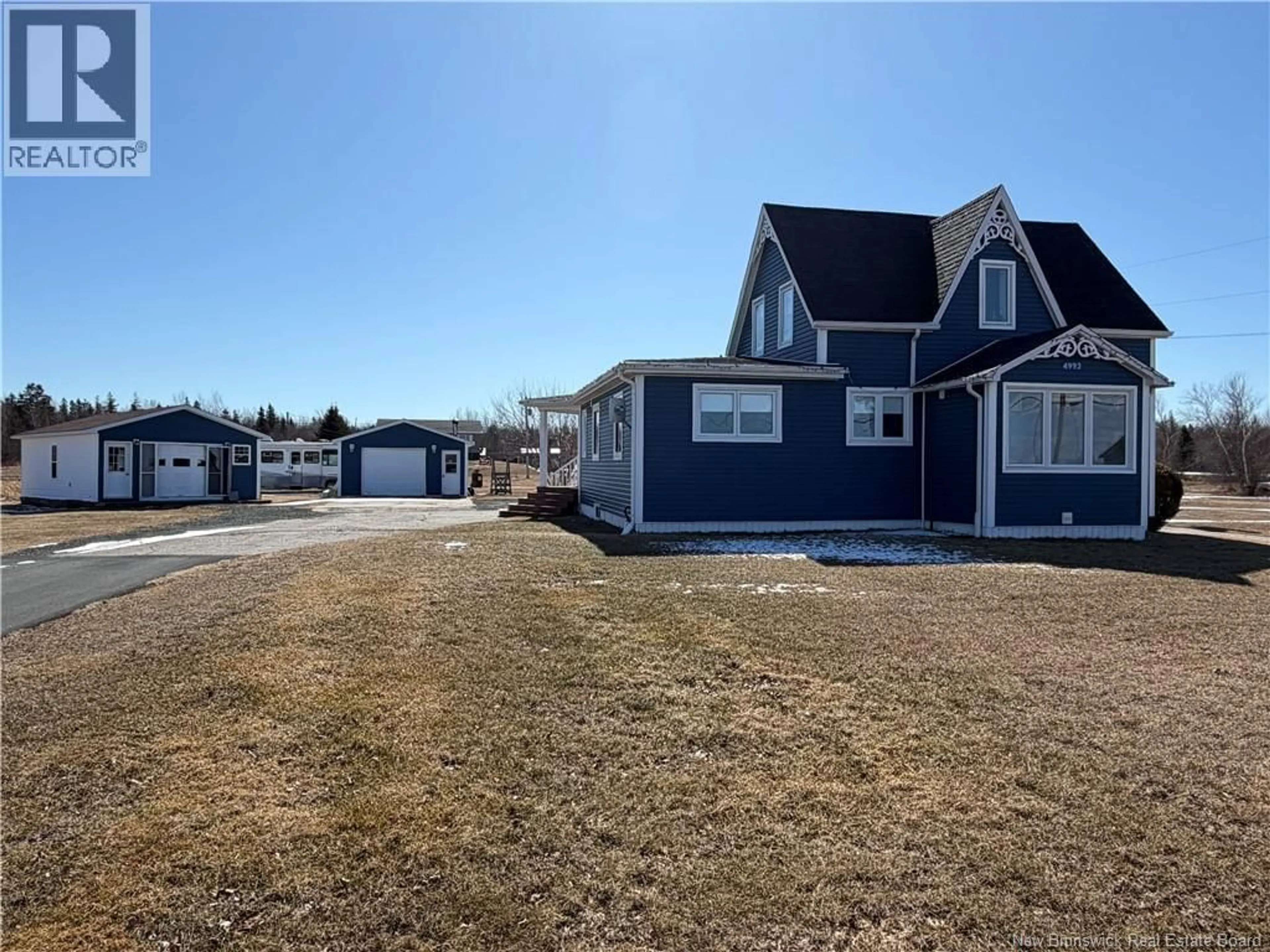 A pic from outside/outdoor area/front of a property/back of a property/a pic from drone, water/lake/river/ocean view for 4993 ROUTE 117 HWY, Escuminac New Brunswick E9A1R4