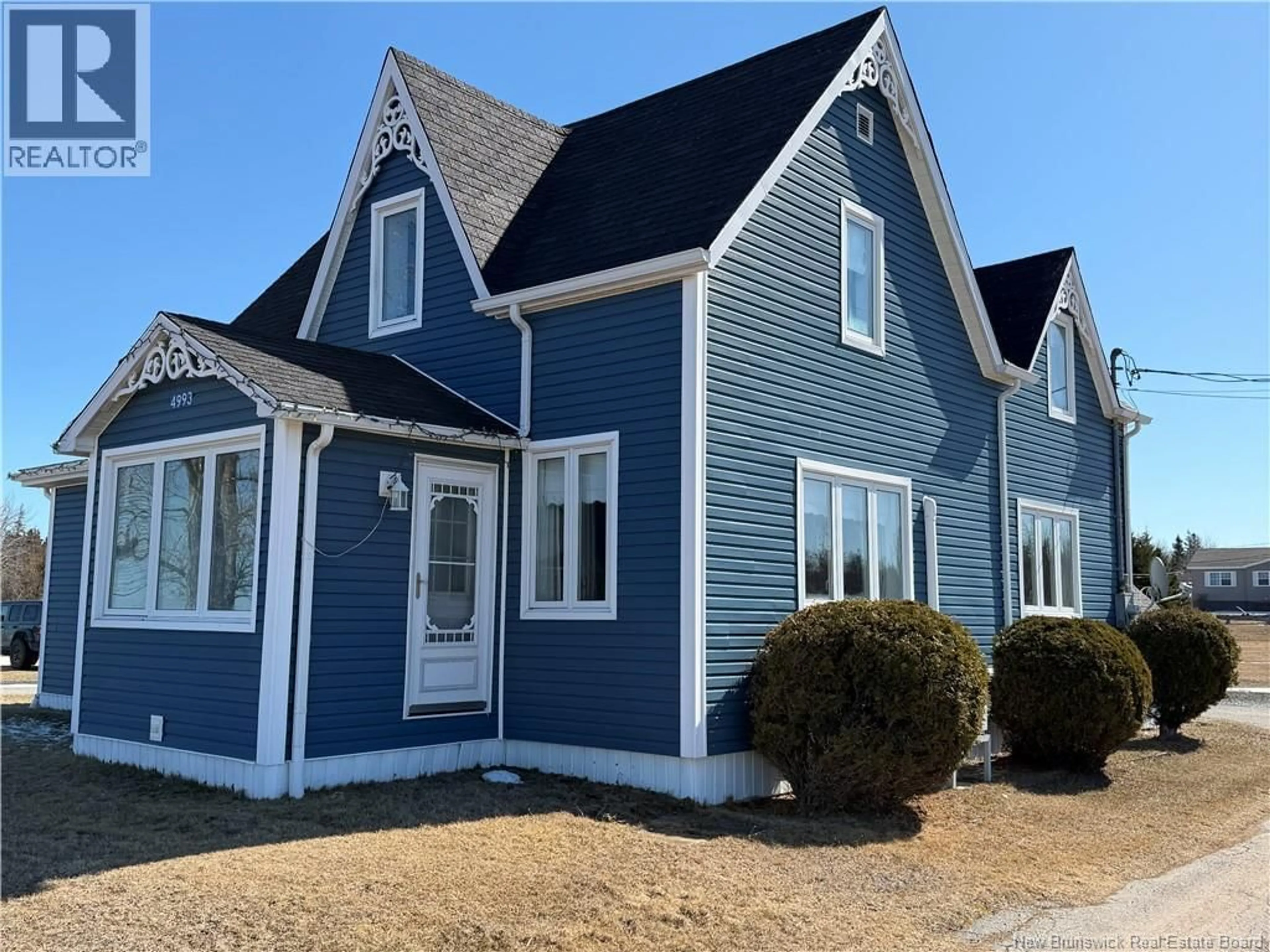 Home with vinyl exterior material, street for 4993 ROUTE 117 HWY, Escuminac New Brunswick E9A1R4